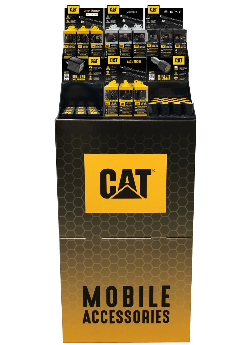CAT® FLOOR STANDING 6-PDQ CHARGING DISPLAY — catmobileaccessories