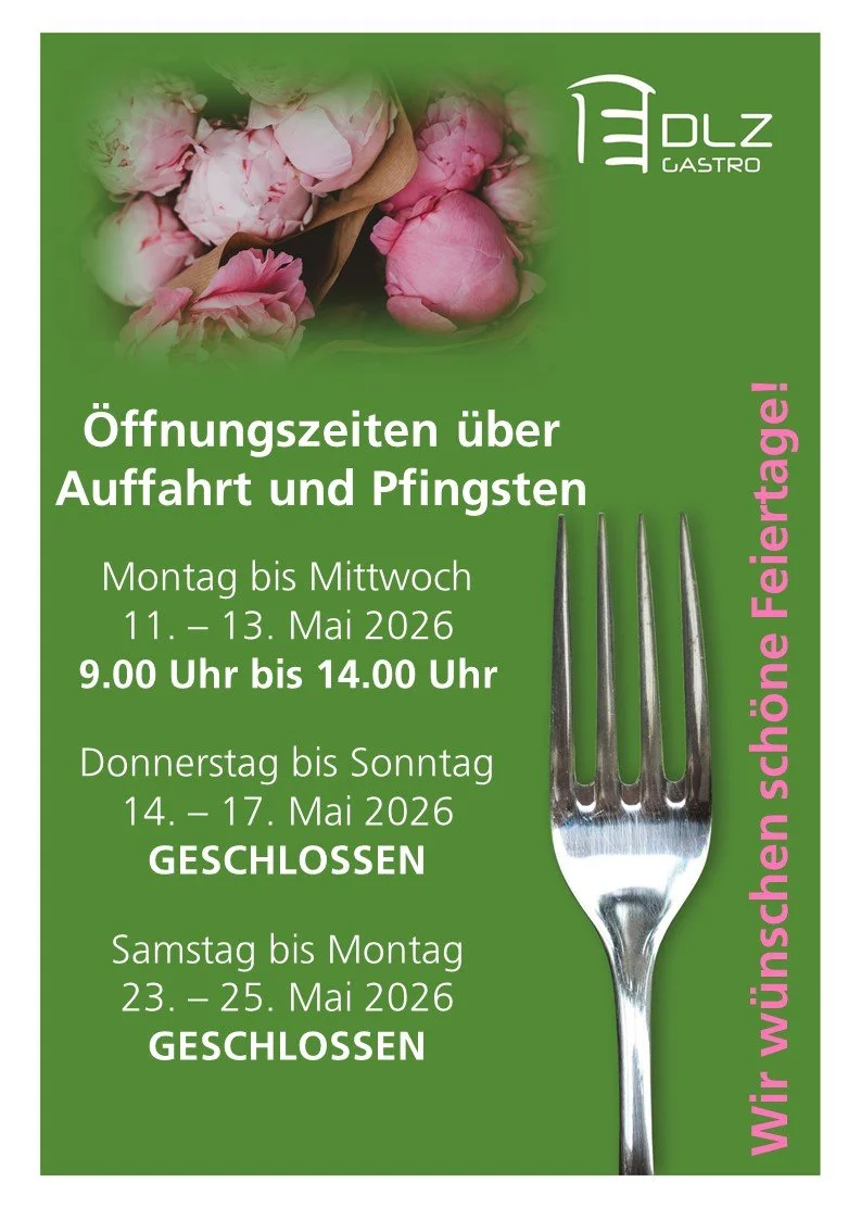Öffnungszeiten Auffahrt und Pfingsten