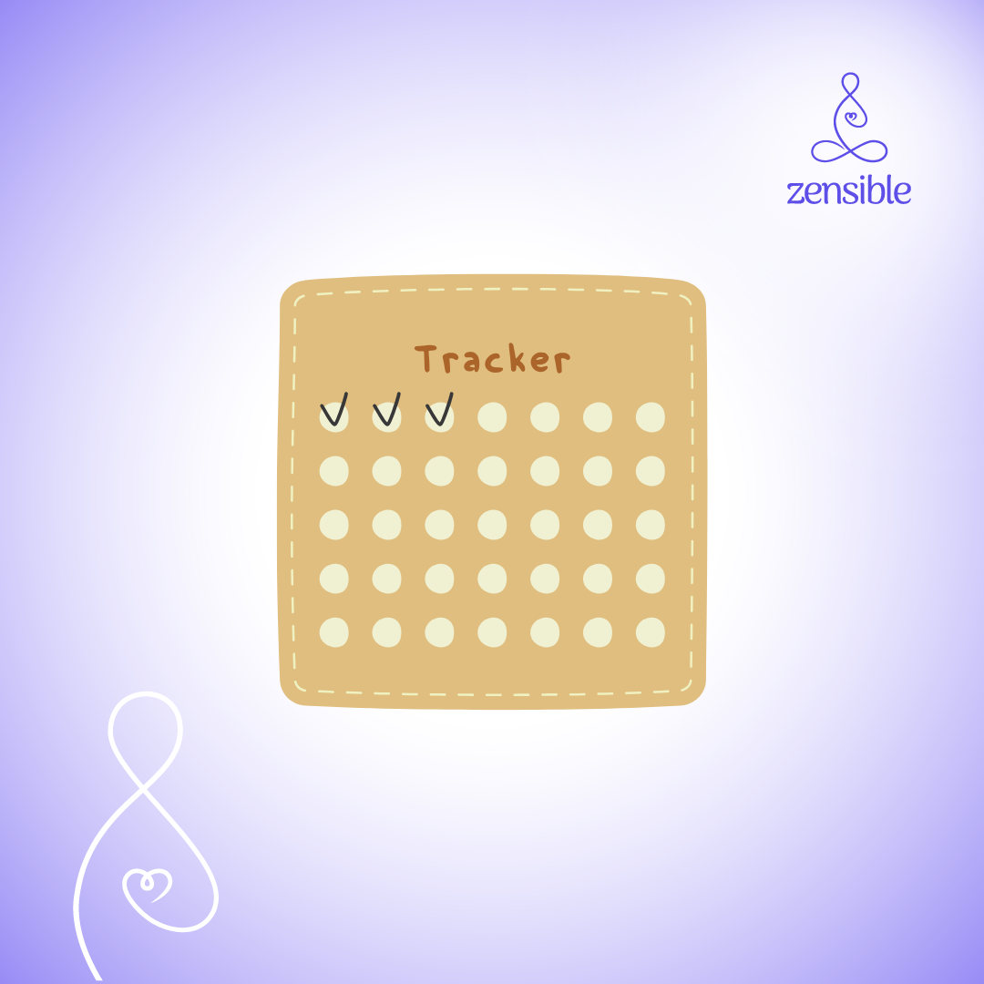 A tracker that clients can use to track symptoms and their severity.