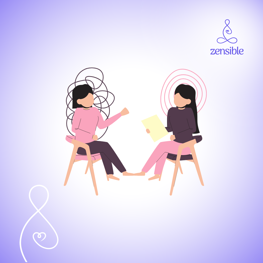 Therapist taking a different approach towards the client.