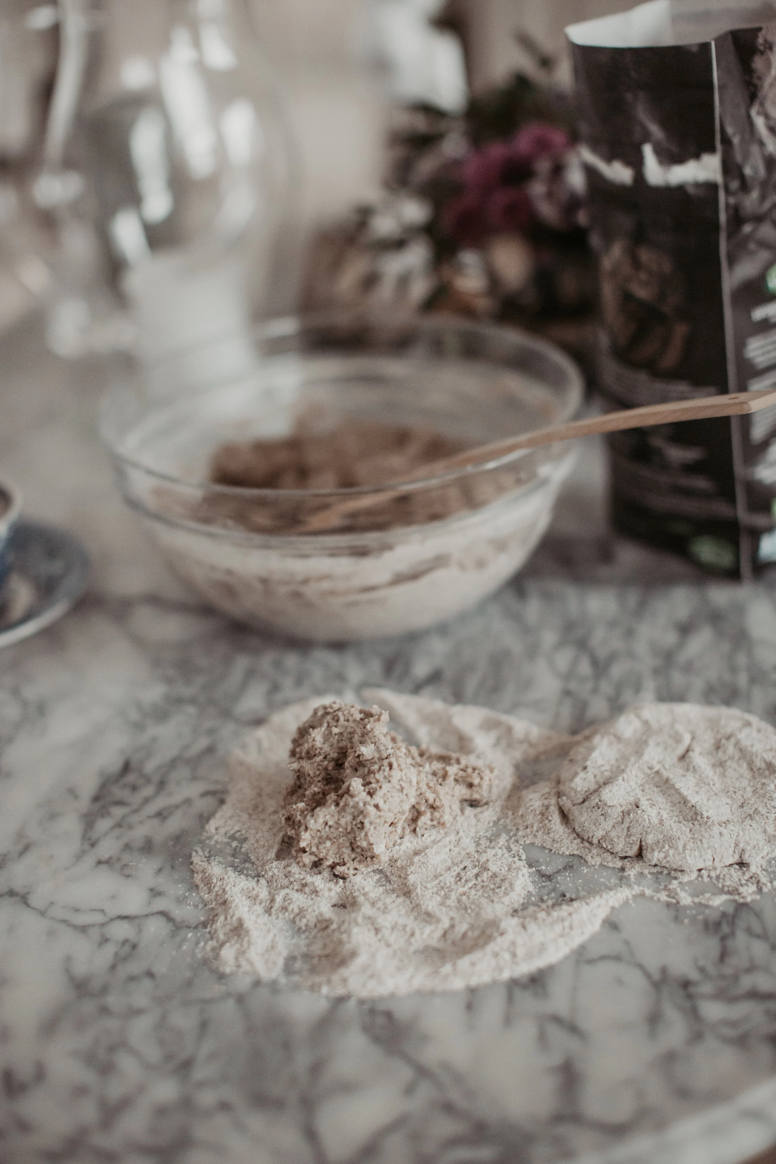 shape the breads into rough circles. Use lots of rye flour as it is sticky