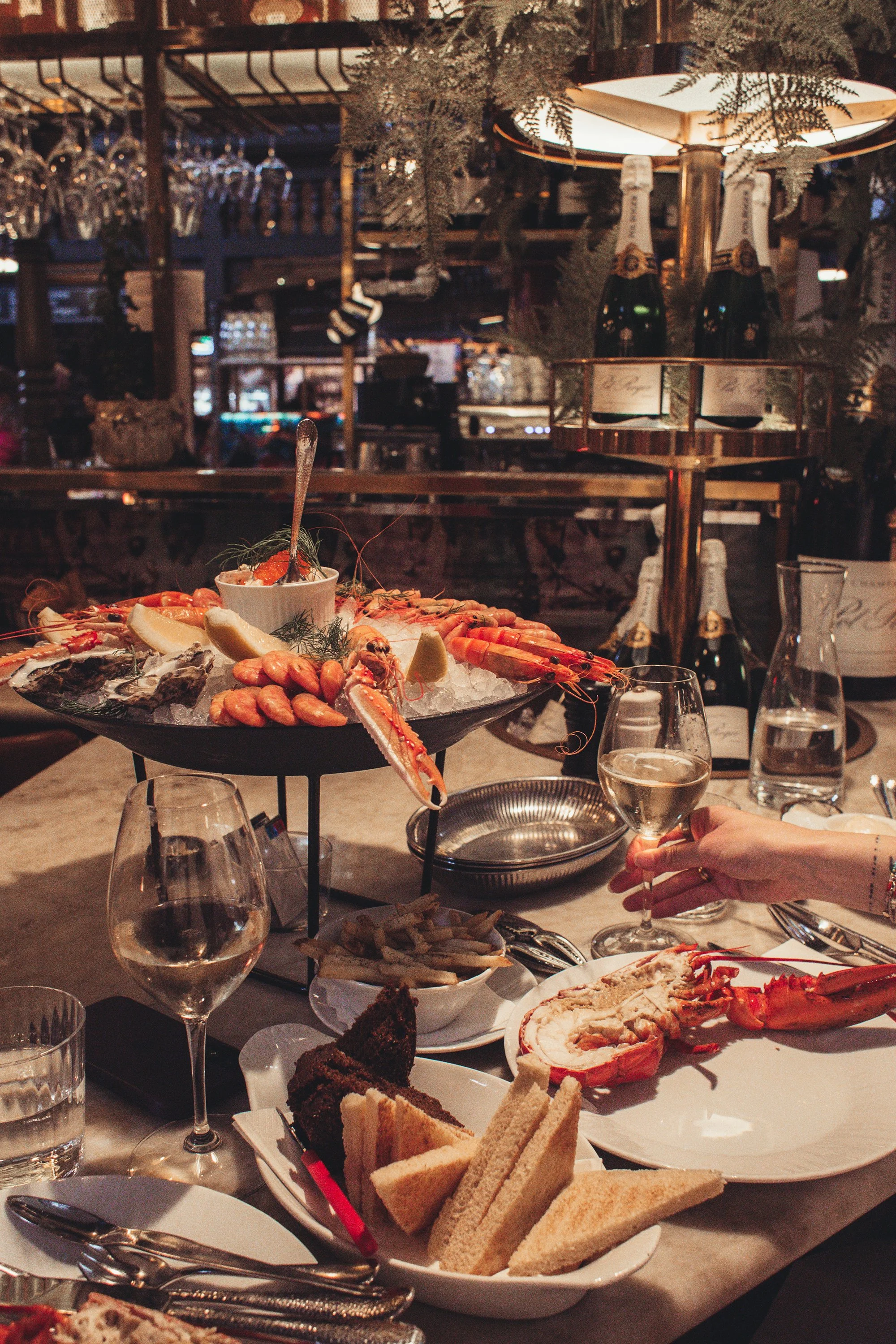 seafood platter at Östermalm