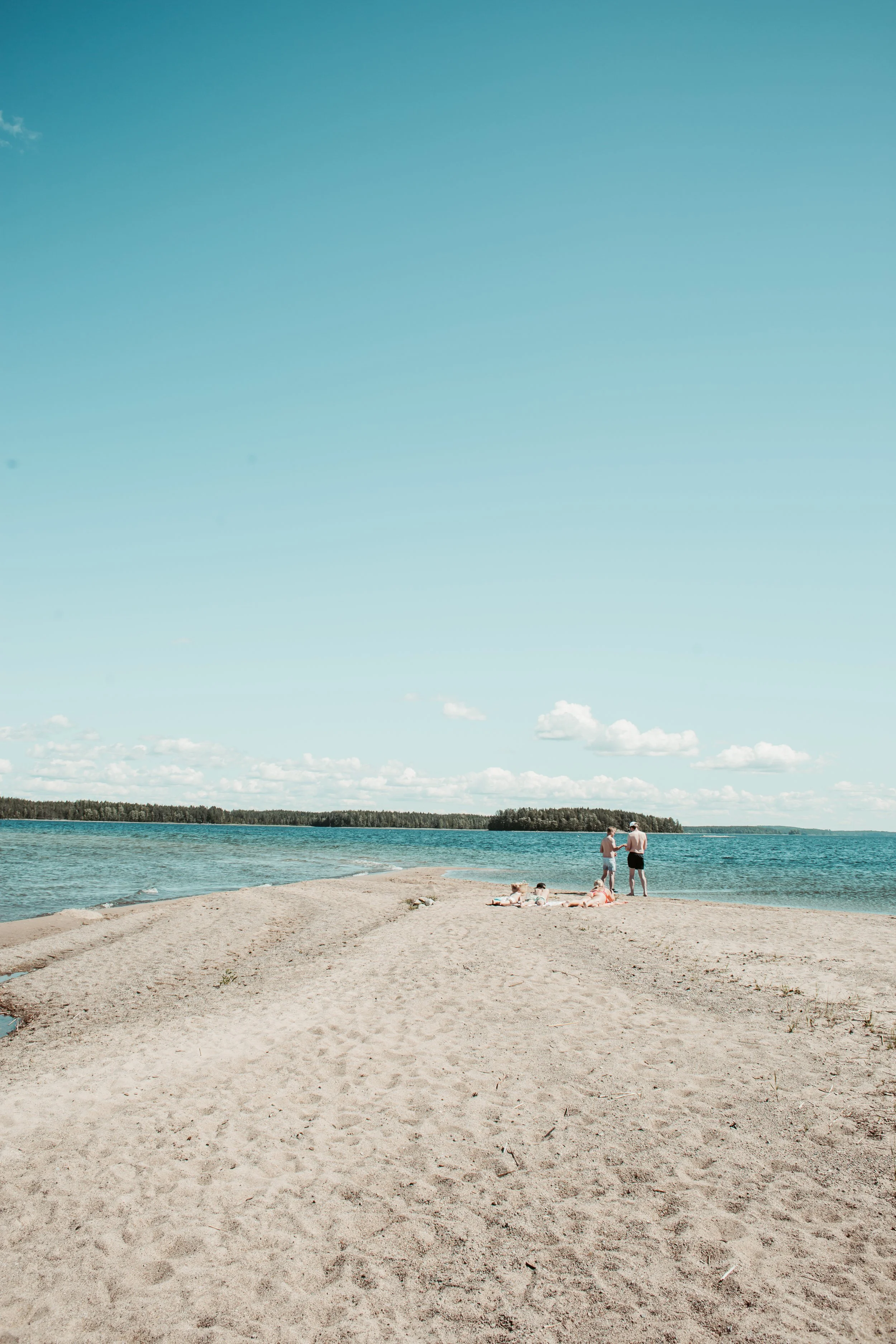 a hidden beach island when the waters are low 