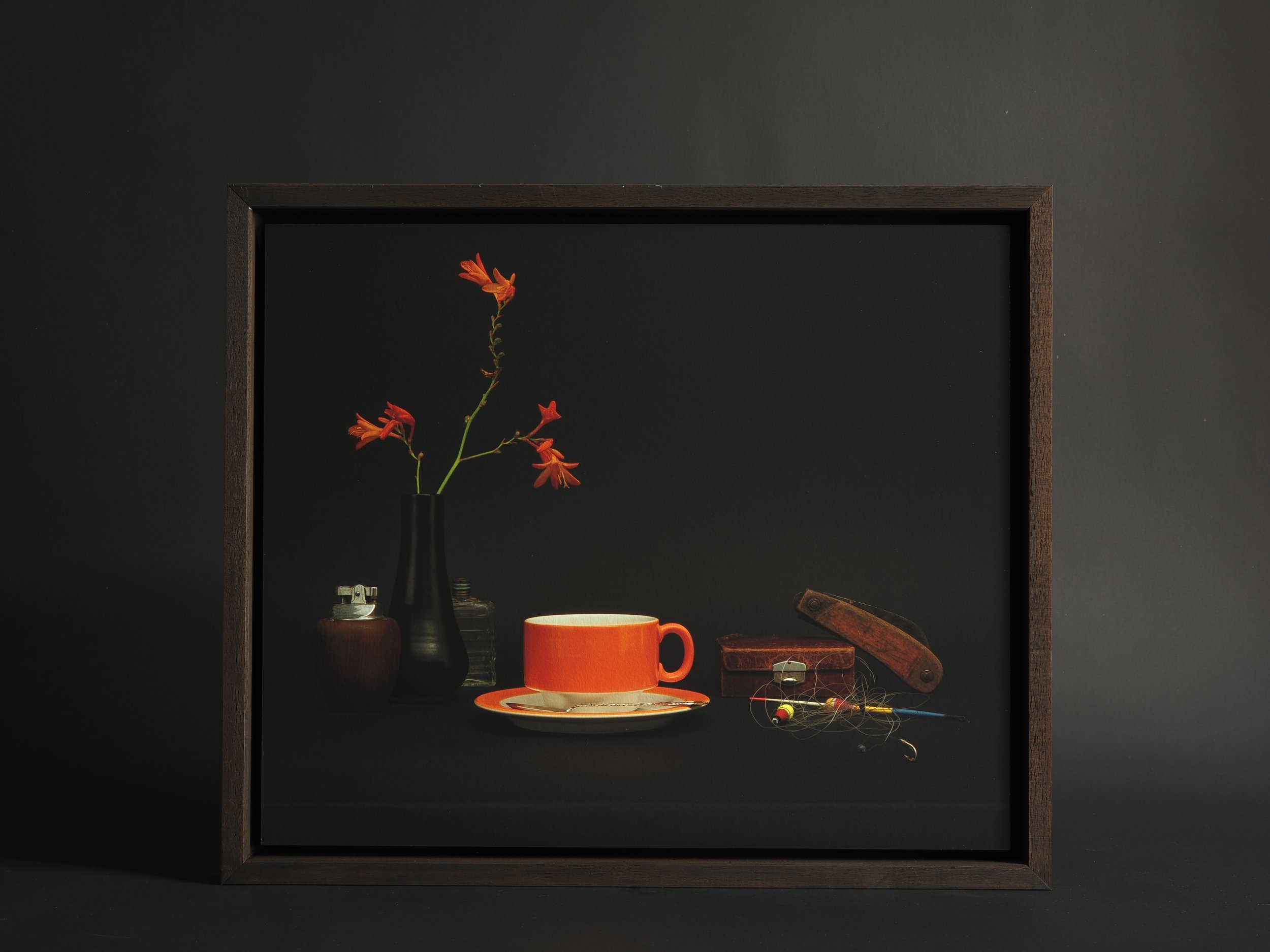 Vrij werk - 2025 - Oranje Pagnossin kop en schotel (1/5 - 4 beschikbaar)