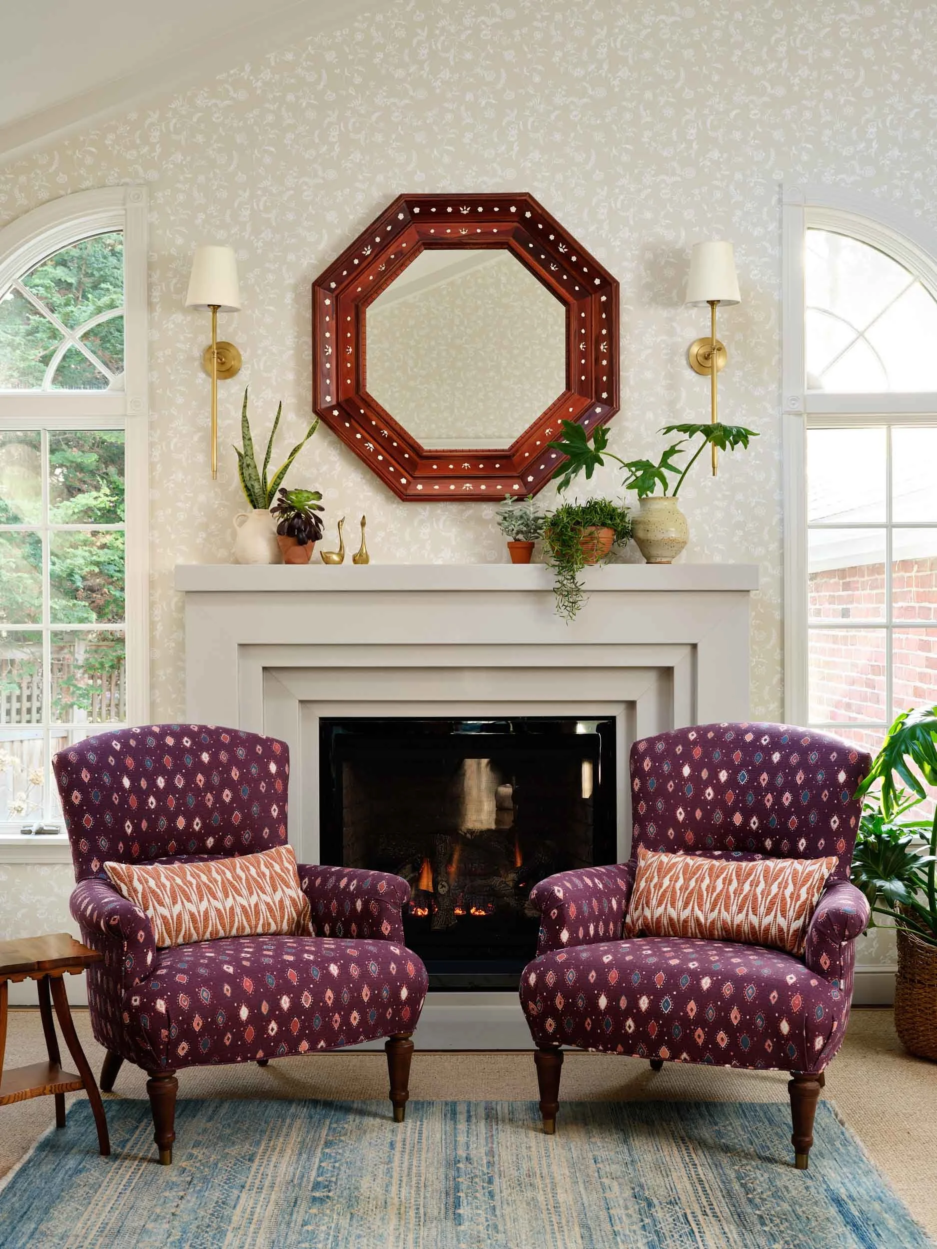 Colorful Colonial - Winchester, MA — Kate Maloney Interior Design ...