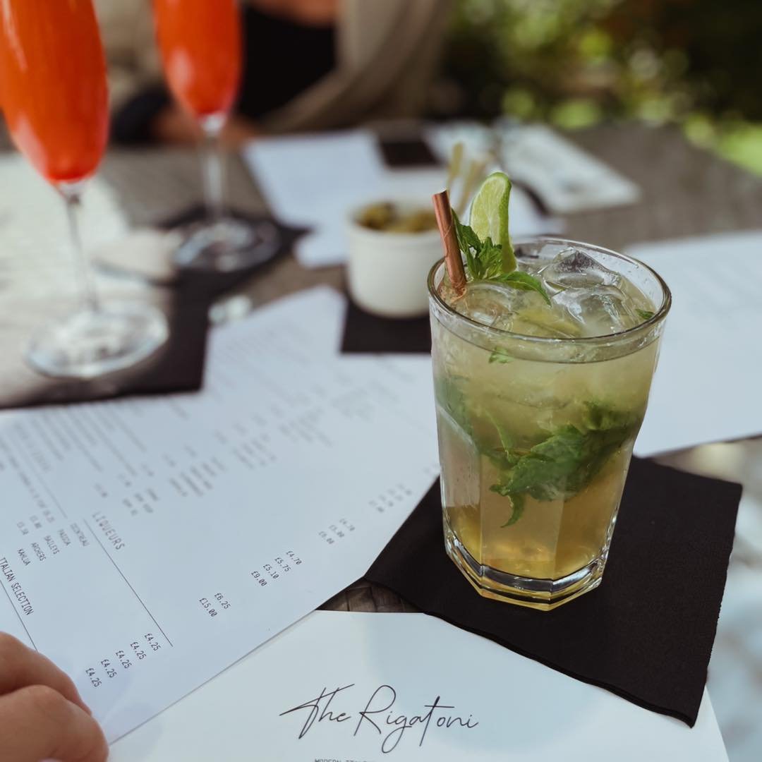 Mojito anyone? 🌿🍹 It is Friday after all? 

Join us on one of our terraces - outside in Liberation Square or under cover in Liberty Wharf 📍🍝

#FridayFeeling #TheRigatoniJersey #JerseyCI