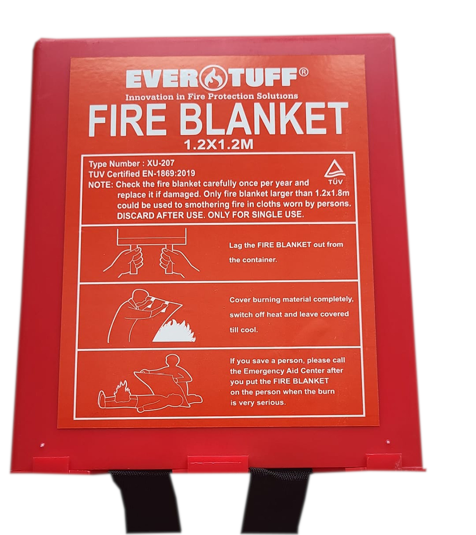 Picture of a fire blanket