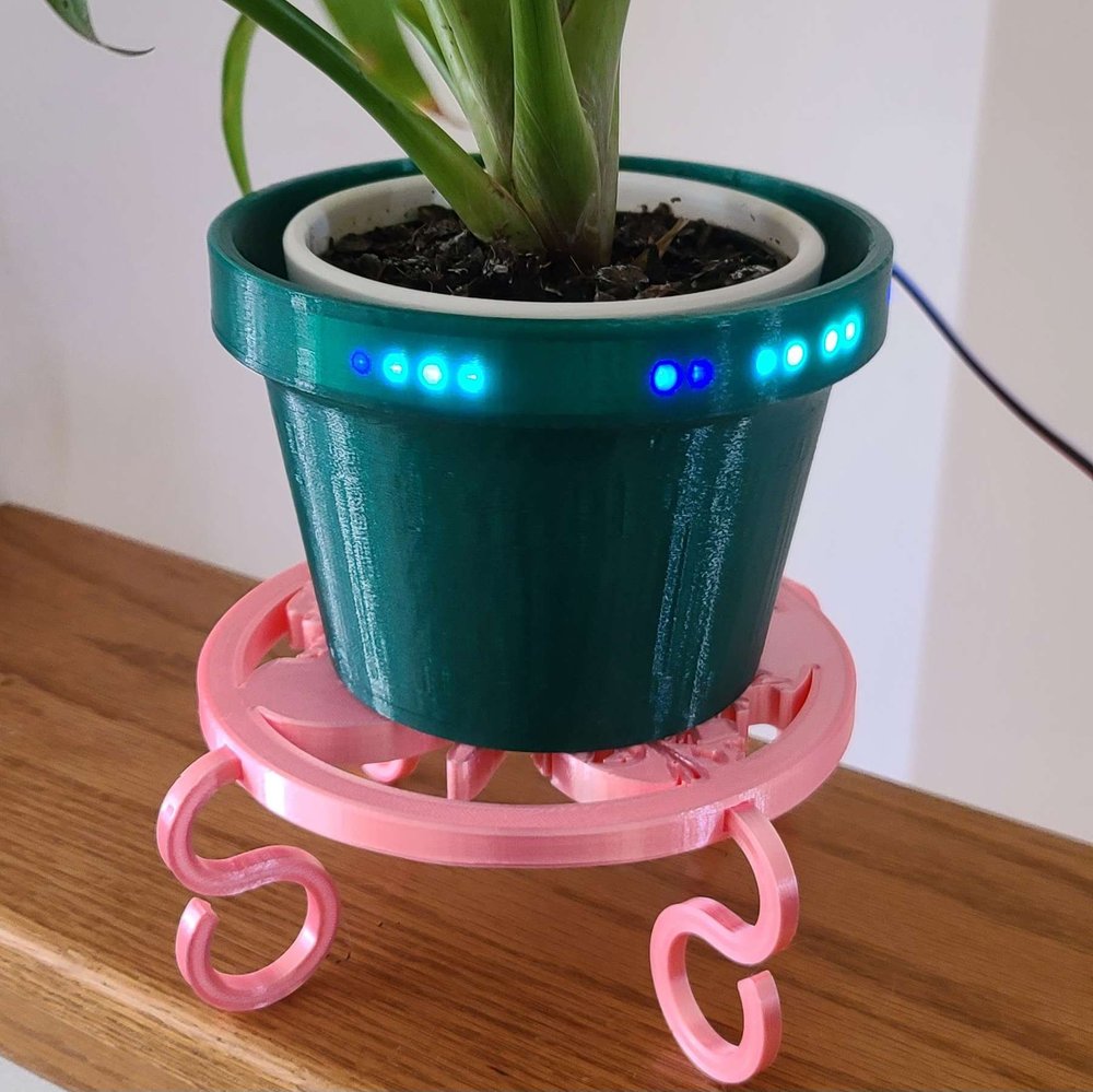 PL: Light Up Flower Pot using LED Strips  Makers Mashup