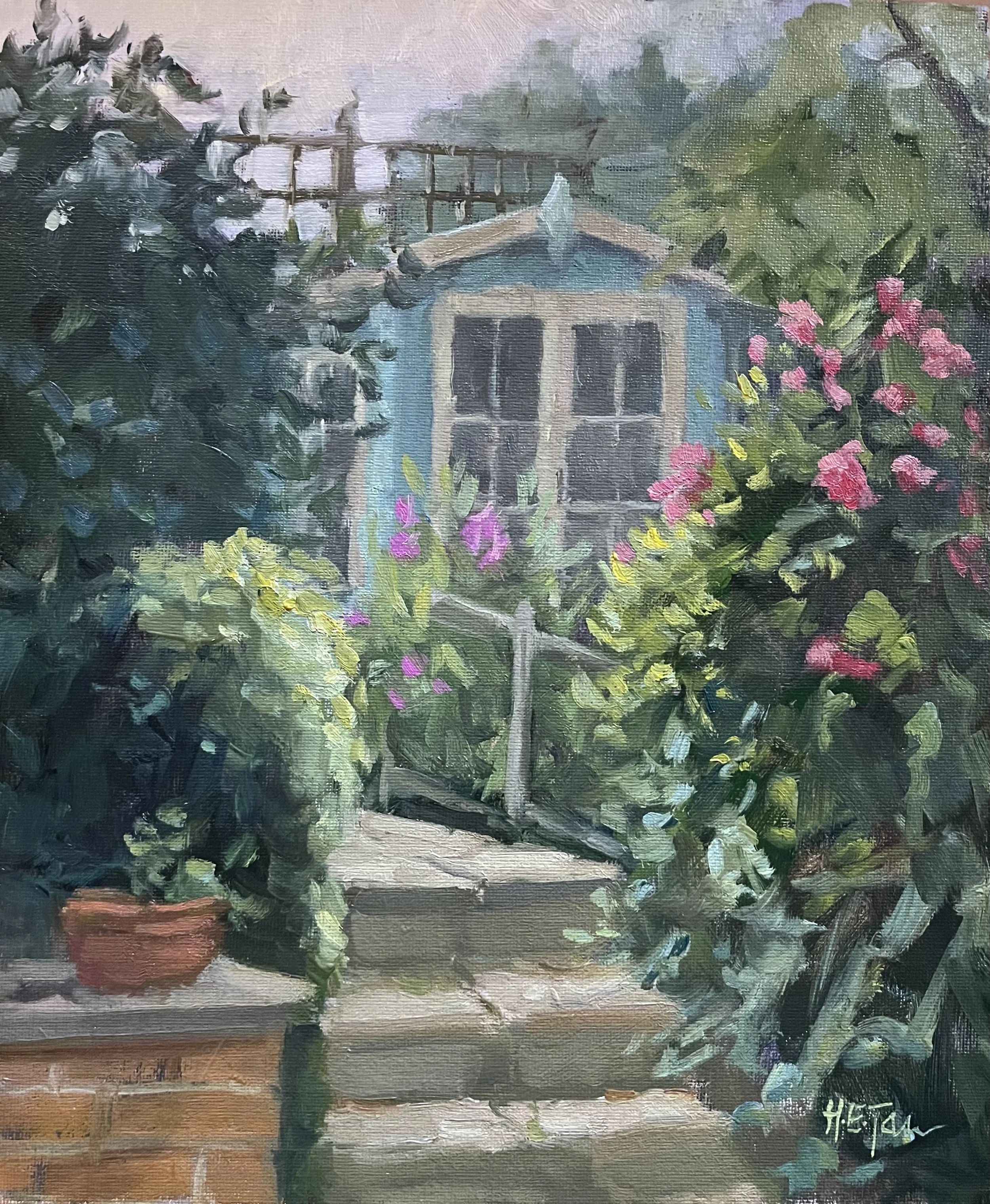 Roses by the Summerhouse