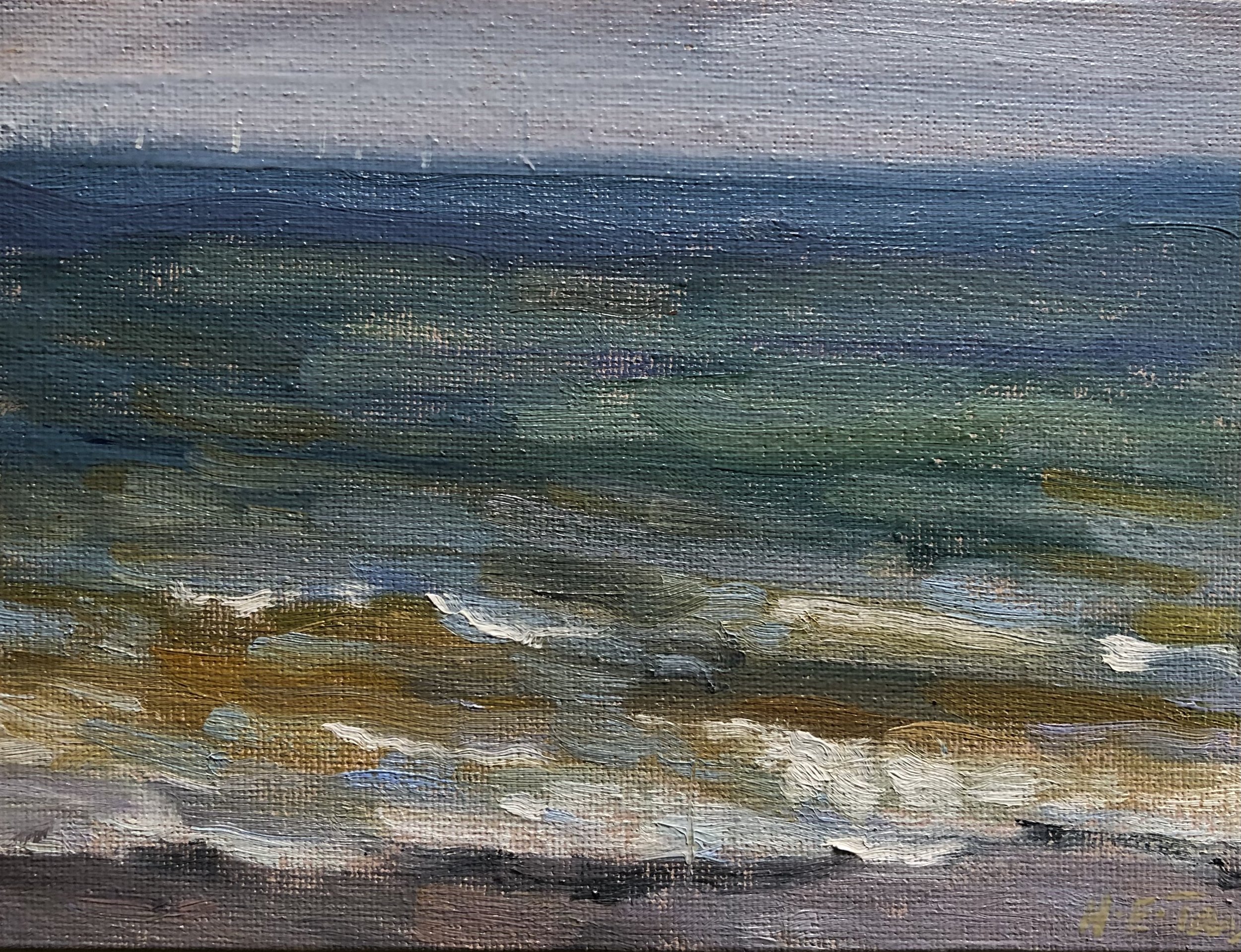 Pondering the Sea at Weybourne