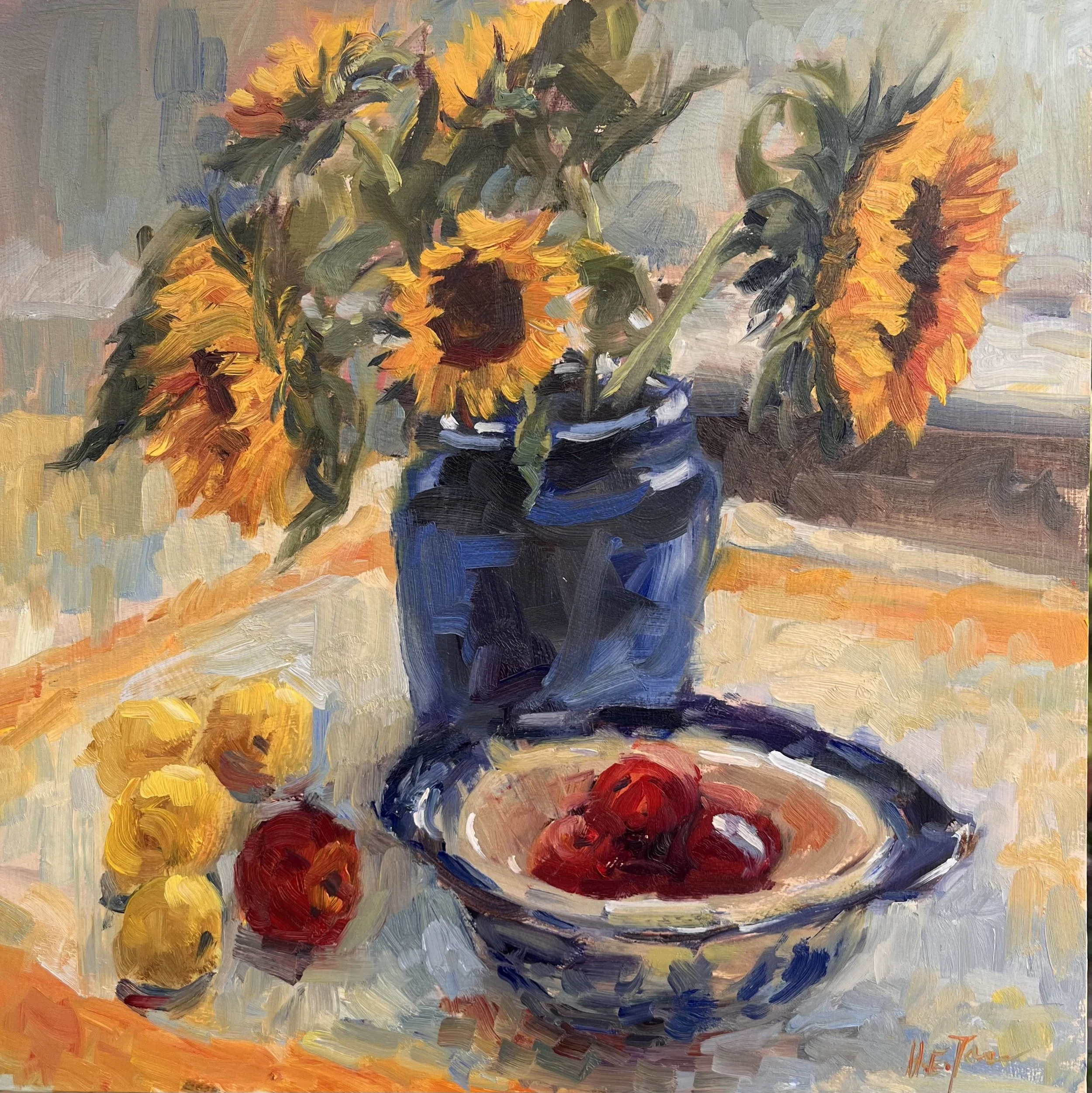 Still-life with Sunflowers and Fruit