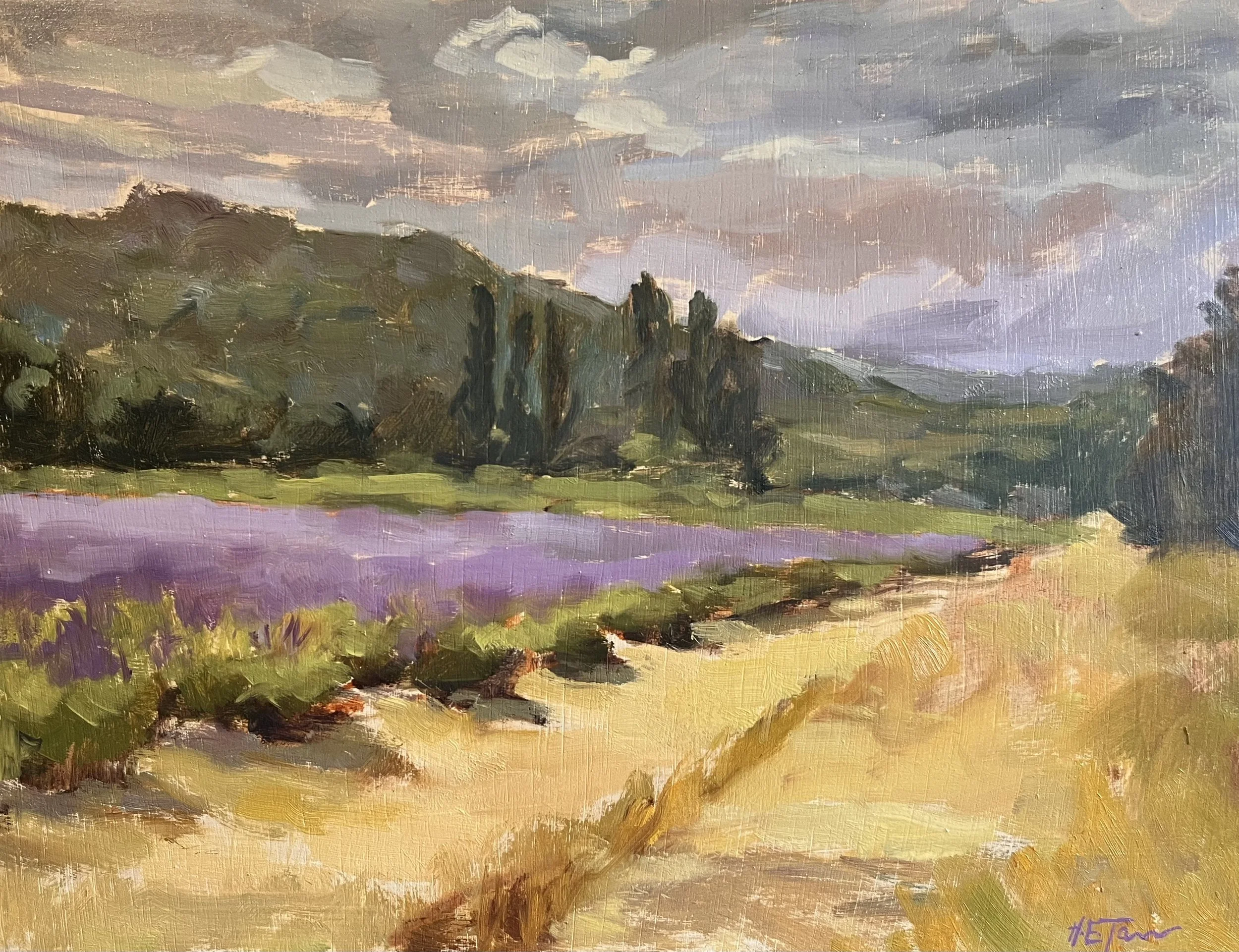 Summer Landscape with Lavender
