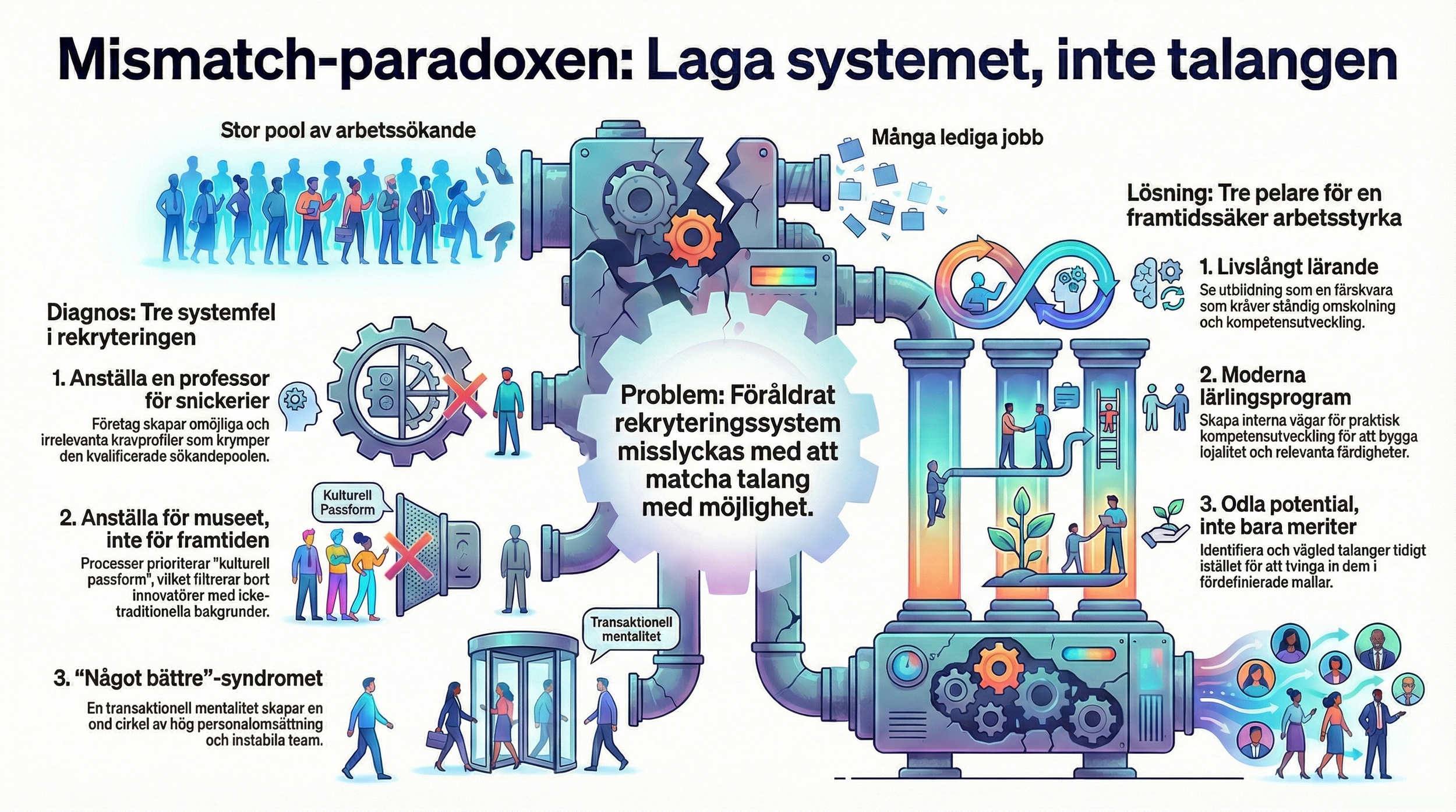 Sveriges arbetsmarknadsparadox: hög arbetslöshet – men ändå kompetensbrist?