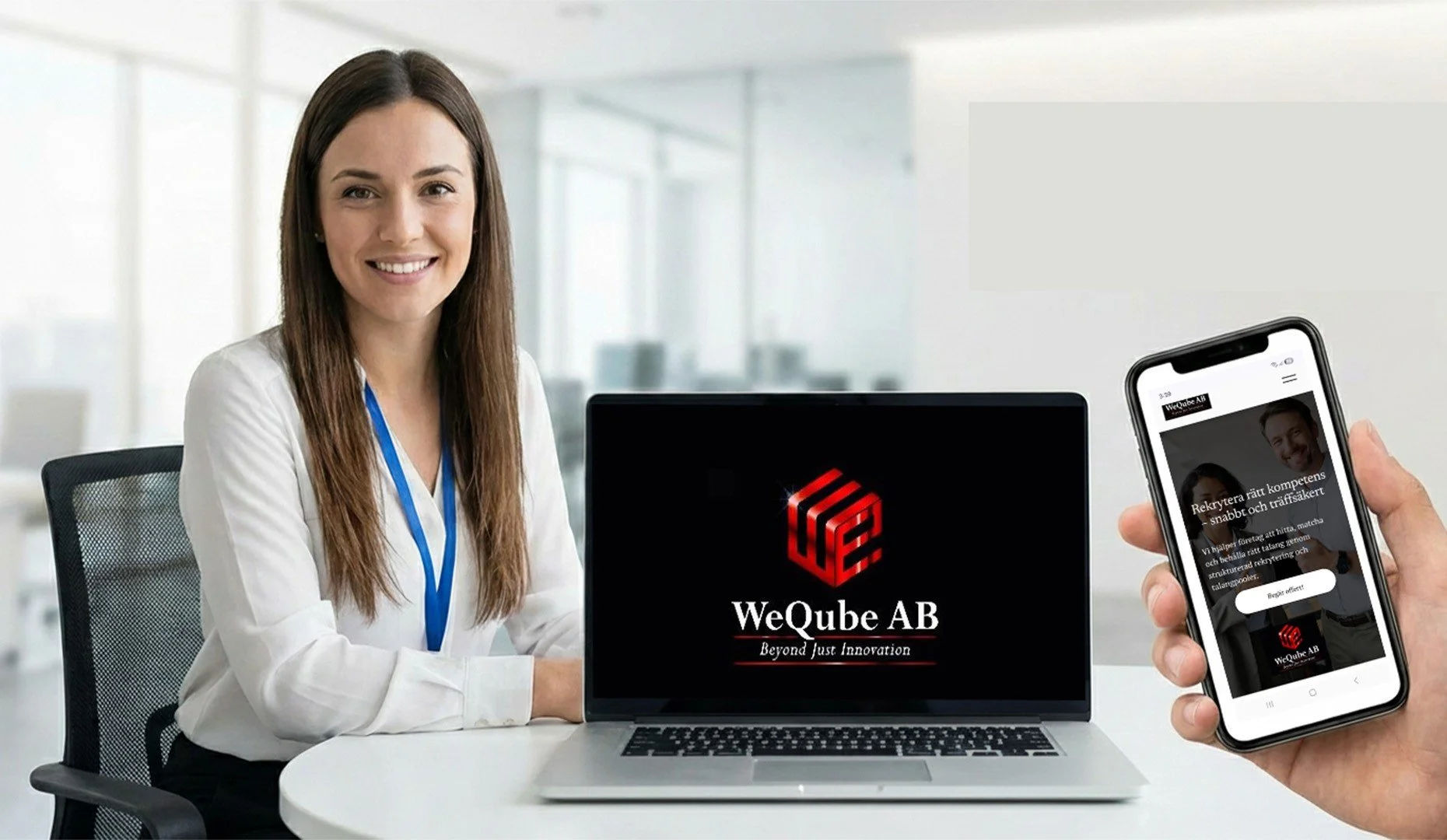 Talentlösningar och rekryteringsstöd för arbetsgivare hos WeQube