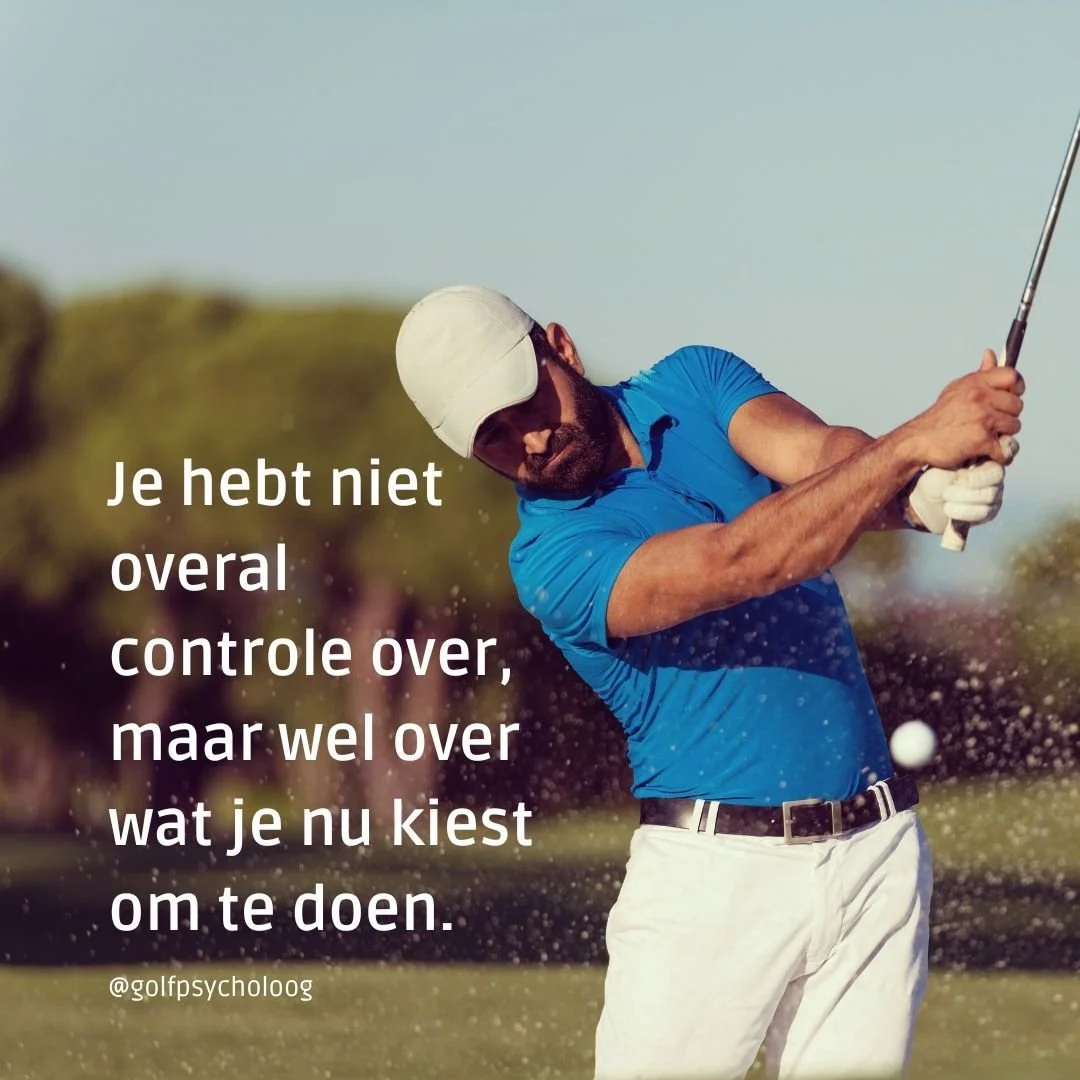 Waar kies jij voor als je een misser slaat?  Ga jij voor de hero-shot? Werp je jouw club in de sloot? Of verzamel je je spullen en loop je terug naar de auto?

Als je spel anders verloopt dan je verwacht of gehoopt had, wat kies jij dan om te doen? 
