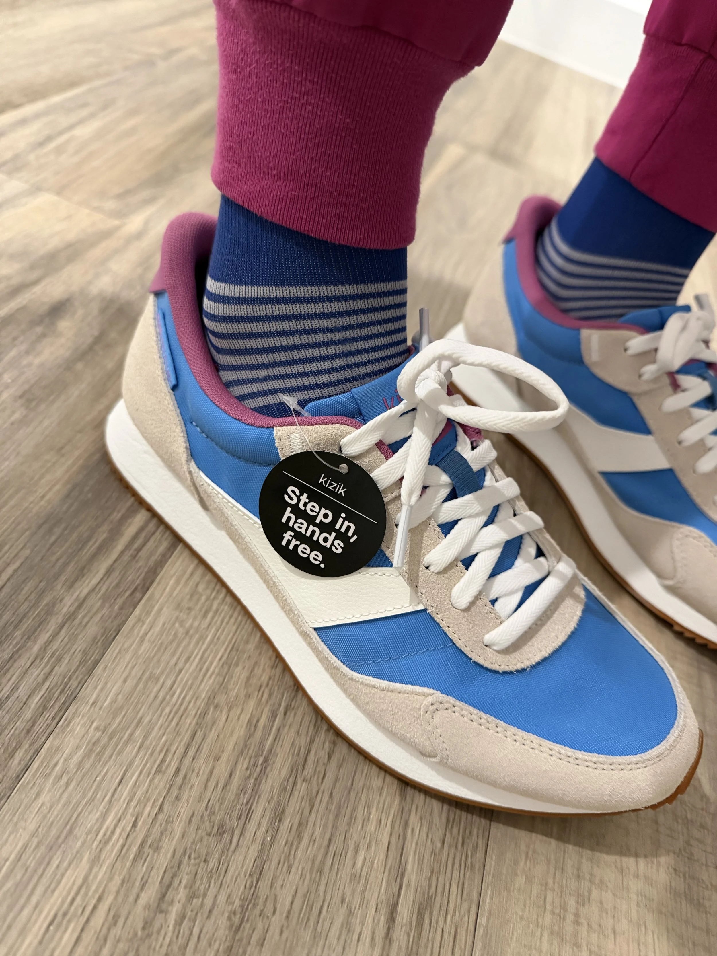 Dr. Anne Sharkey podiatrist reviewing Kizik Siena hands-free sneaker