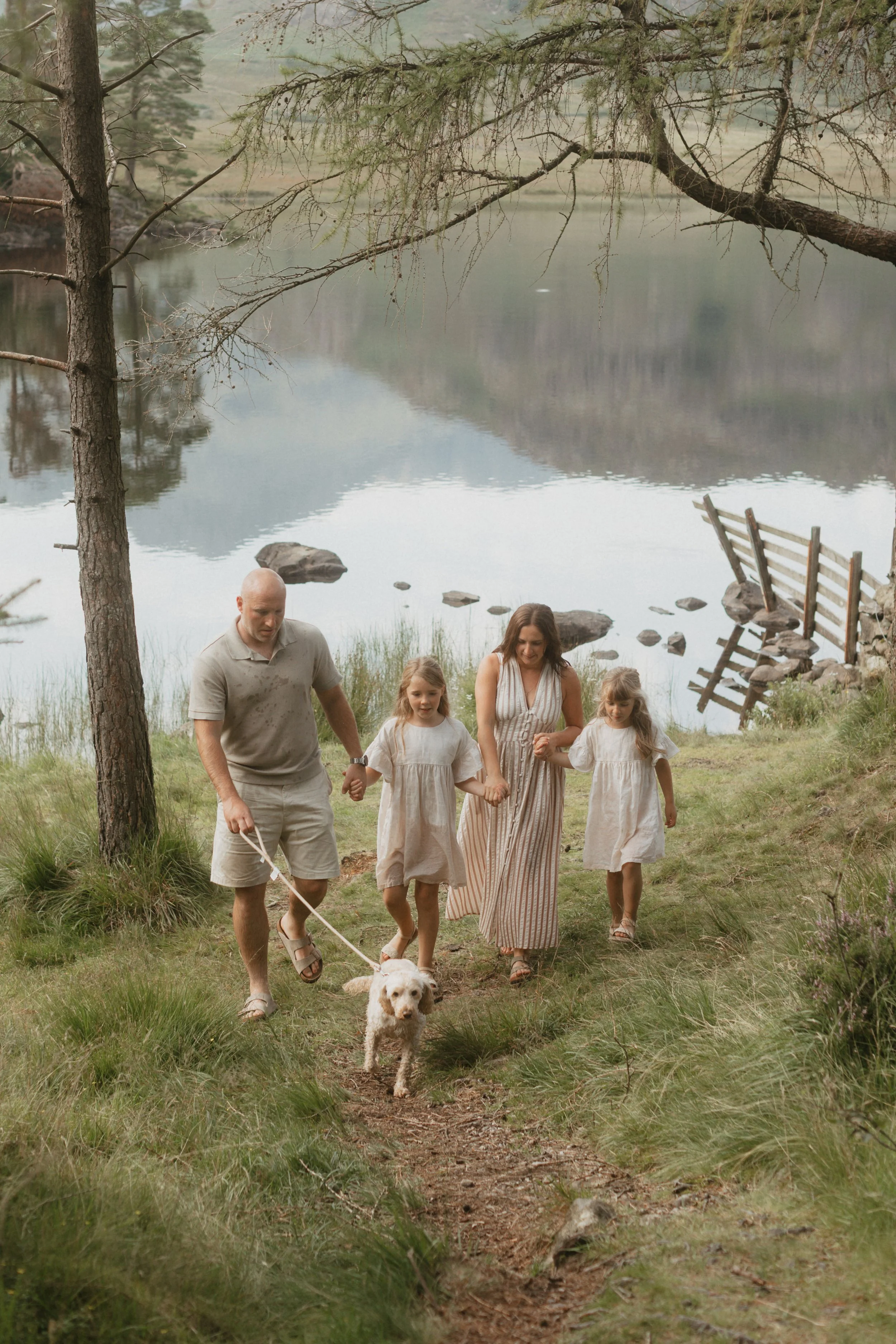 Family Photoshoot by the lake in The Lake District