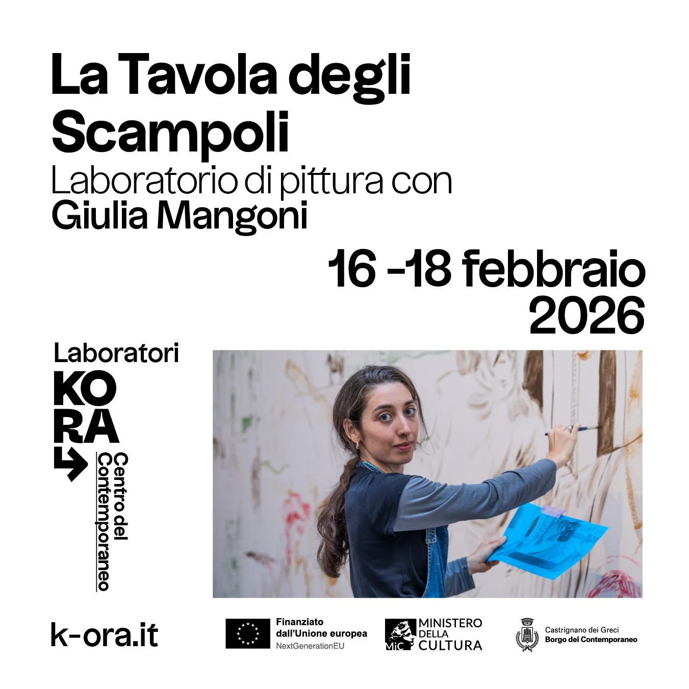 La tavola degli Scampoli laboratori di pittura con Giulia Mangoni