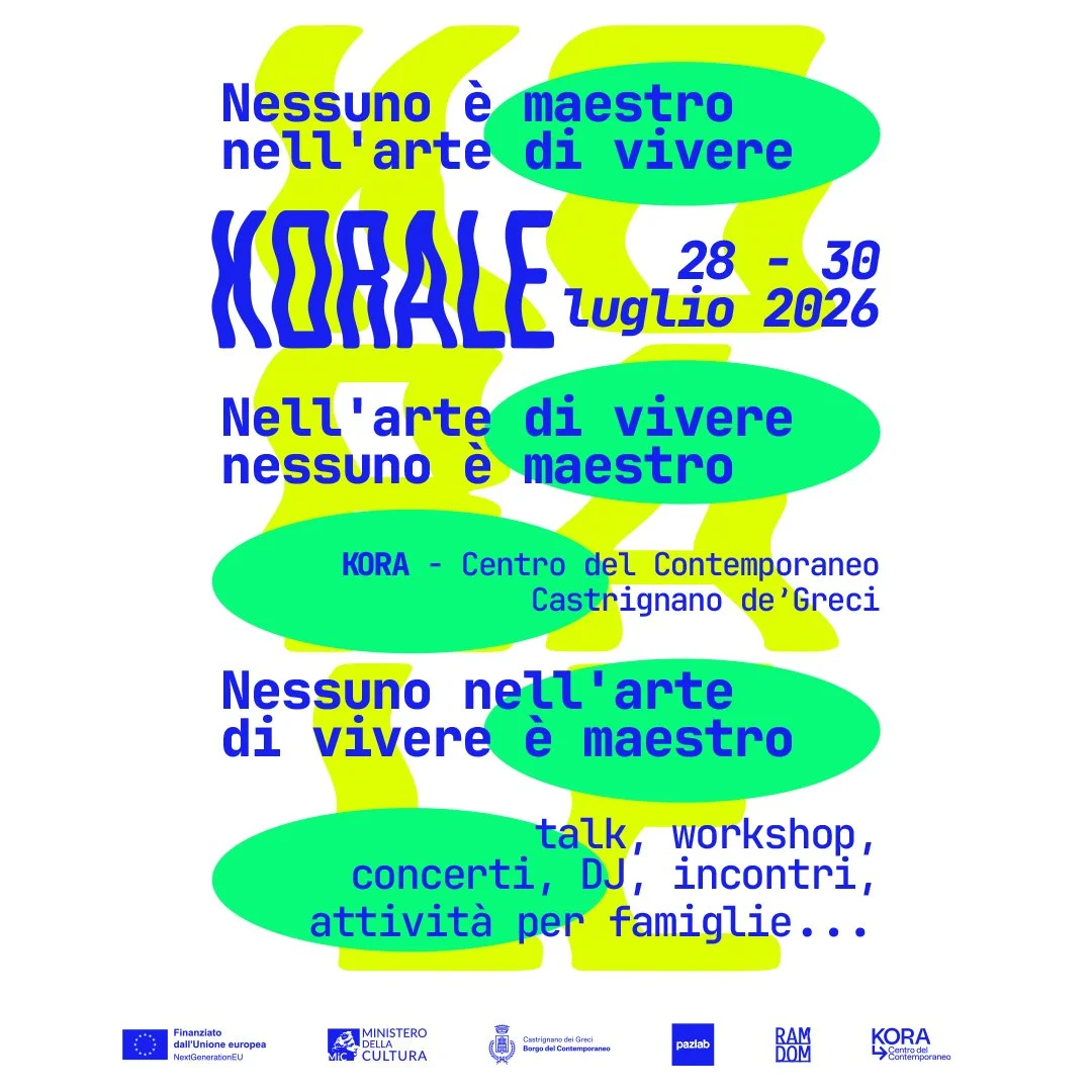 KORALE nessuno è maestro nell’arte di vivere
