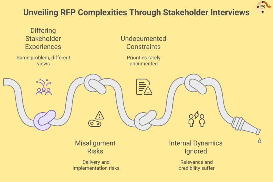 infograph: Unveiling RFP complexities through stakeholder interviews