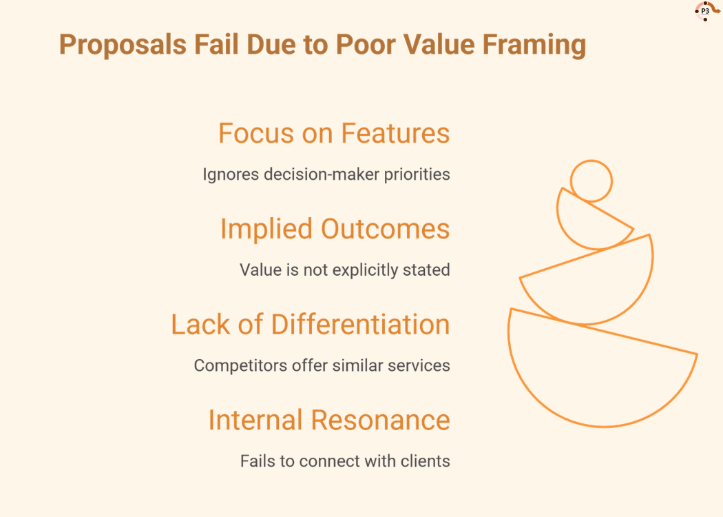 infograph: Proposals fail due to poor value framing