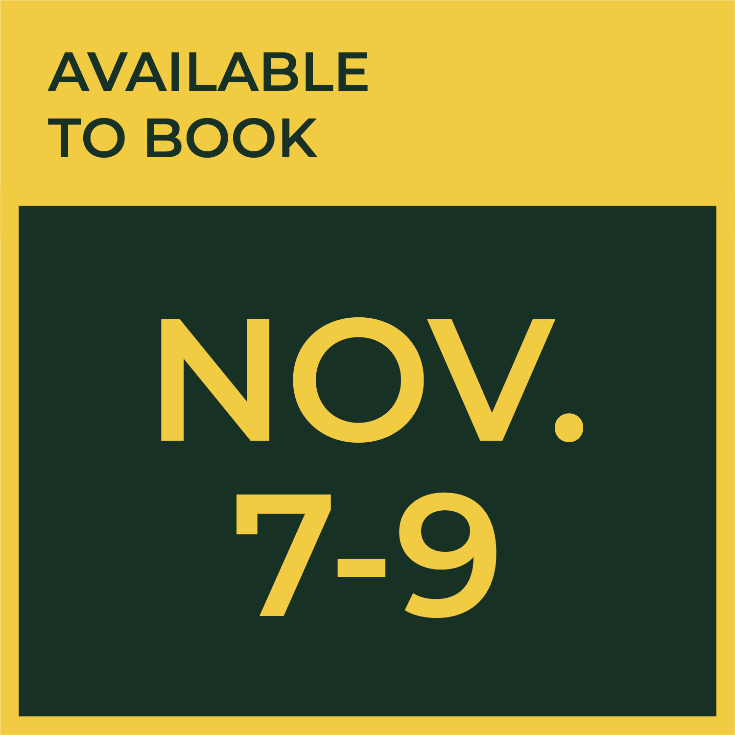Available To Book