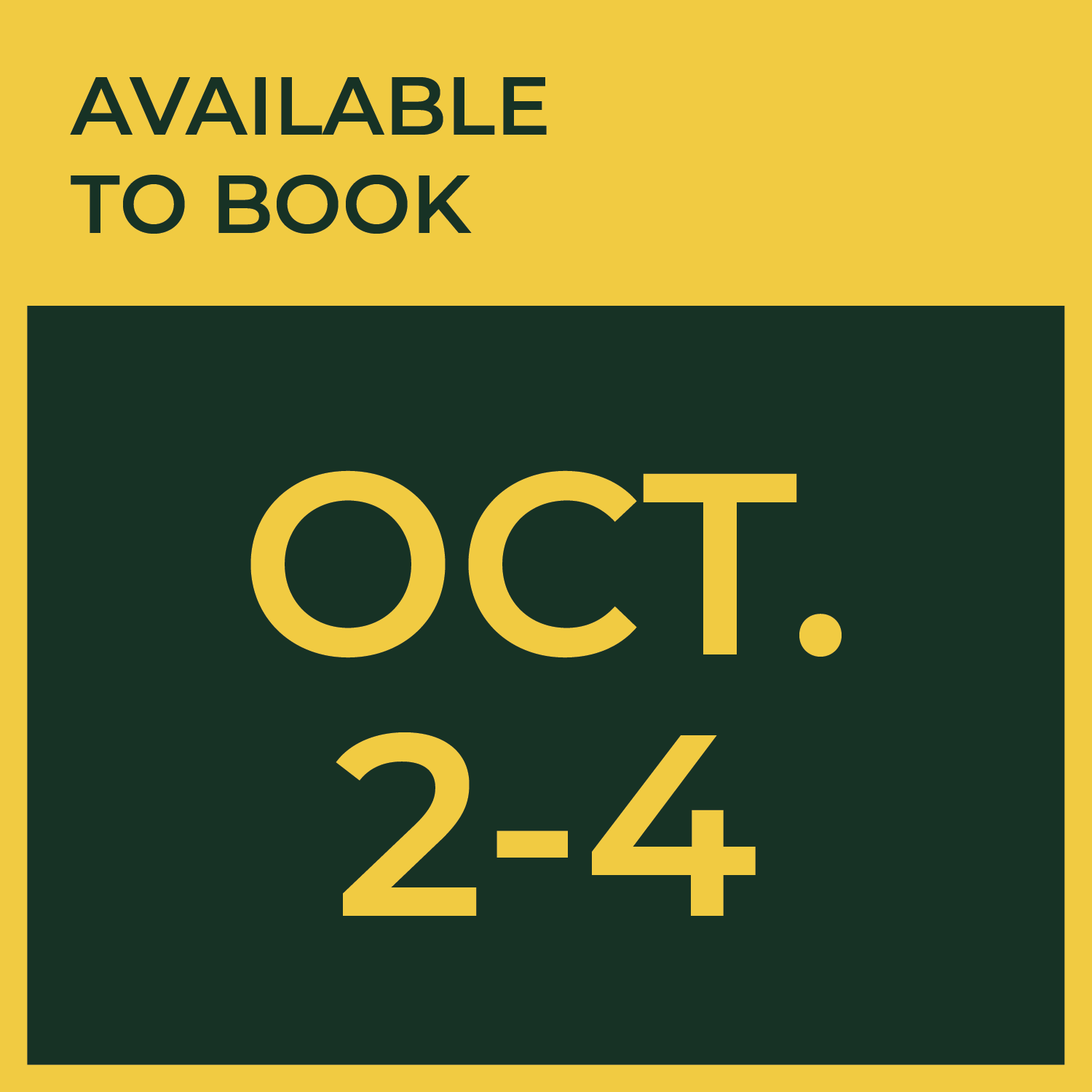 Available To Book