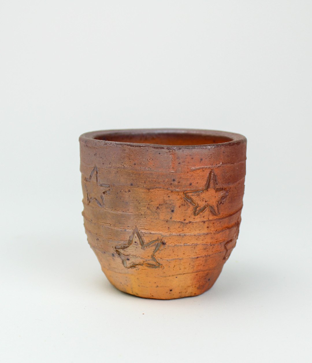 cone 10 wood fire, bauer slip, 2023