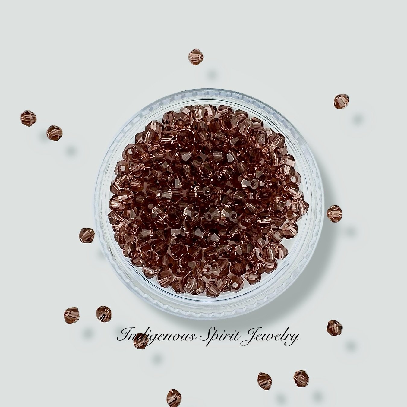 3 mm Mauve AAA Crystal Bicone Beads