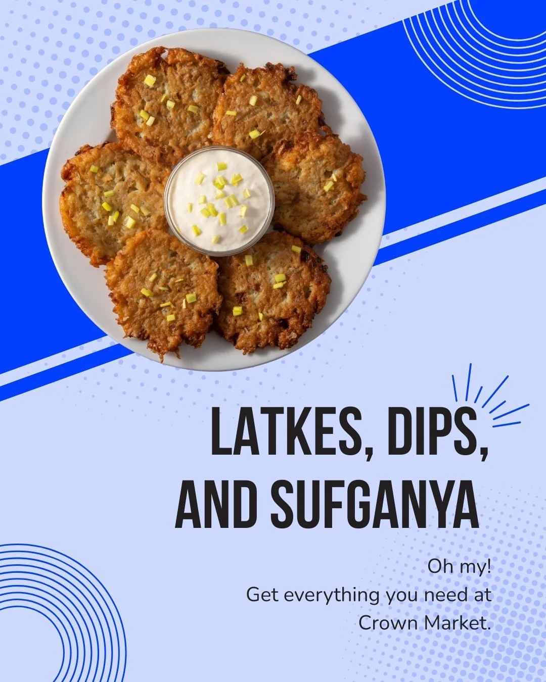 Latkes, dips, and all the Hanukkah must-haves. ✨🕎
Stop by and stock up on all the ingredients you need!

#CrownMarket #Hanukkah2024 #LatkeLove #HolidayCooking #KosherEats #WeHa #CTLocal #WestHartford