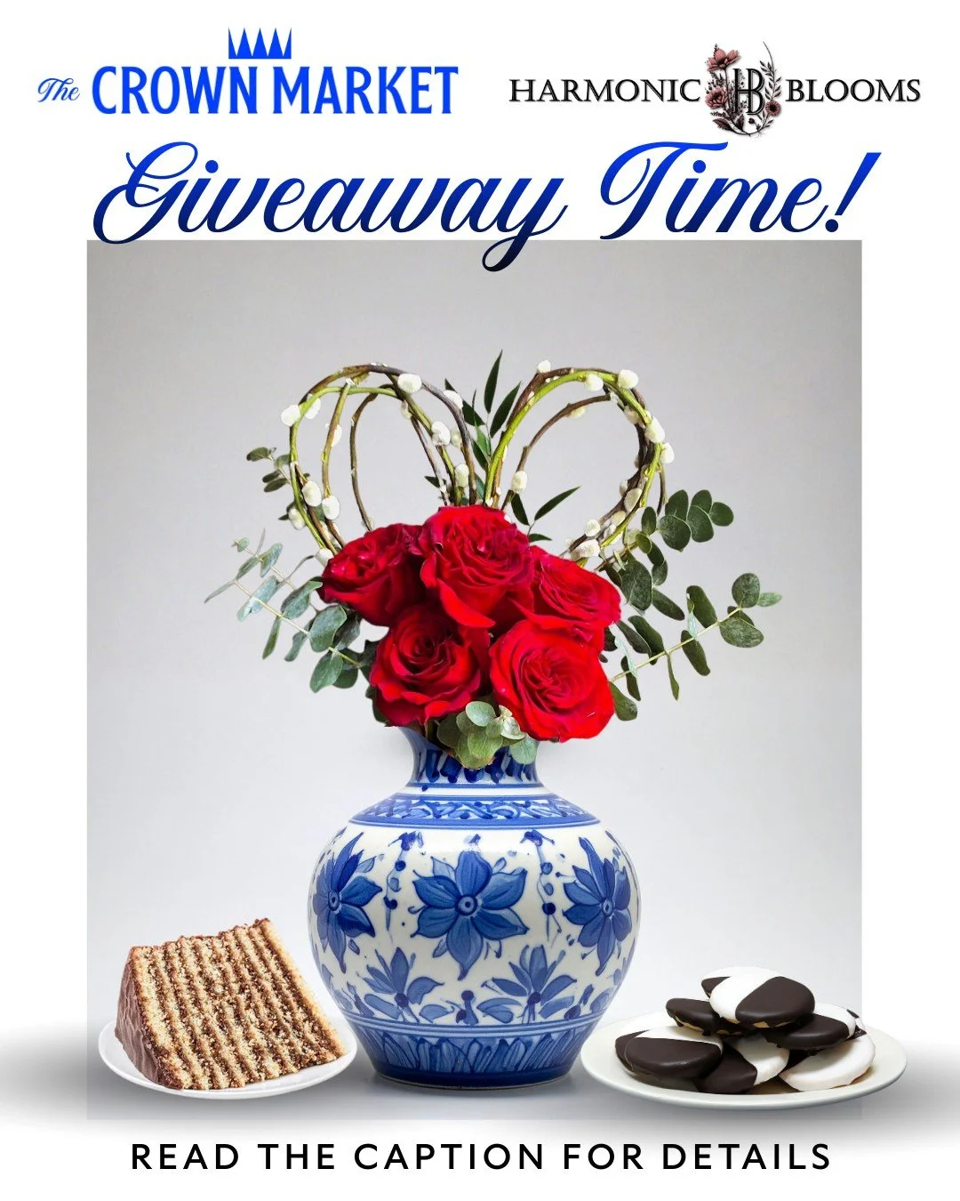 ⏰GIVEAWAY ALERT🎉

We're thrilled to partner with @harmonicblooms  to continue our Giveaway Series, and this month we're celebrating love!

We&rsquo;ve curated a date night package with our best selling chocolate seven layer cake, a package of black 