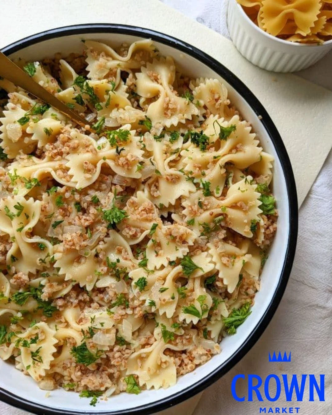 🌾😍Have you tried our fan favorite Kasha and Bowties?

It's a beautiful combination of savory, earthy and nutty flavors, bringing a comfort side dish to the forefront.  Available at our deli counter, it's on sale this week!  Try it as a high fiber s