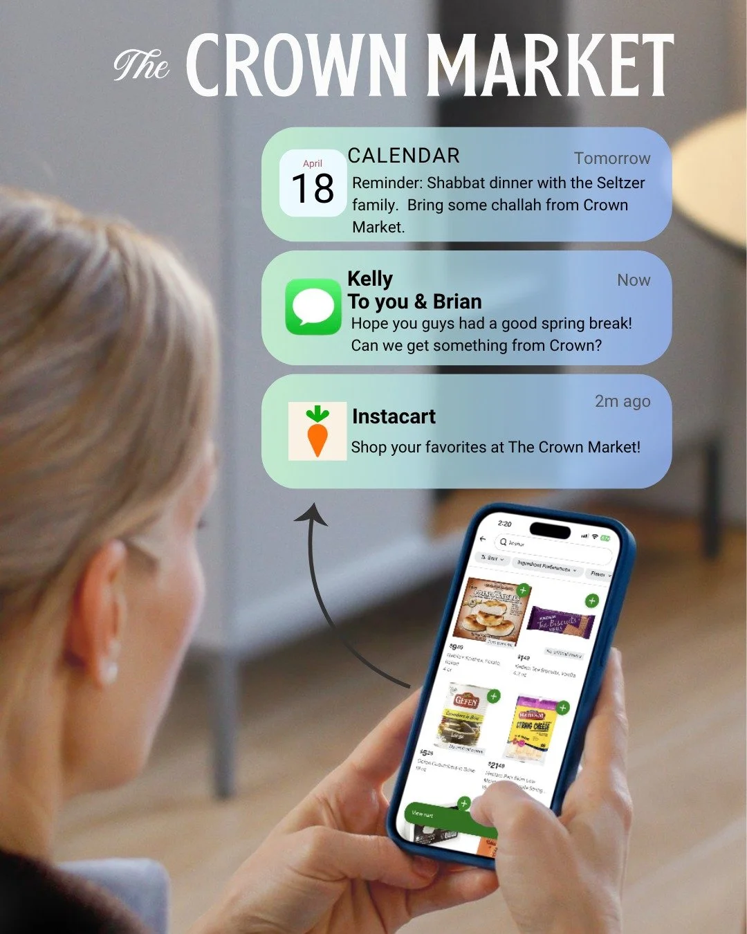 Do you ever feel like coming back from vacation is such a headache?  You have to play catch up on laundry, mail, missed calls, and more - but grocery shopping?  You can check that off your list without leaving the couch.

Get all your favorites from 