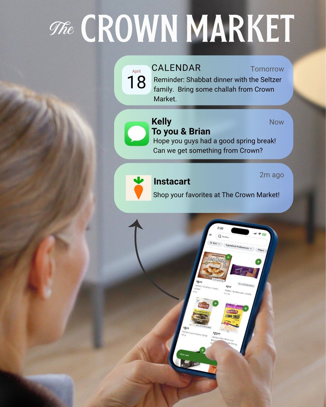 Do you ever feel like coming back from vacation is such a headache?  You have to play catch up on laundry, mail, missed calls, and more - but grocery shopping?  You can check that off your list without leaving the couch.

Get all your favorites from 