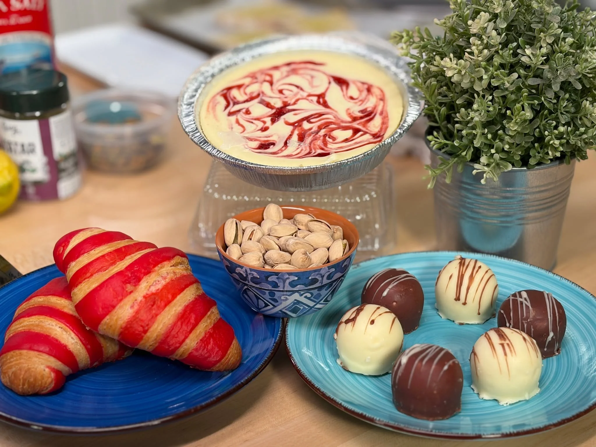 Something sweet is on its way to Crown Market!

Indulge in some new offerings that are coming just in time for Shauot!  From cheesecakes, blintzes, truffles, croissants and more, enjoy our limited time dairy menu, coming soon.  Tell us in the comment