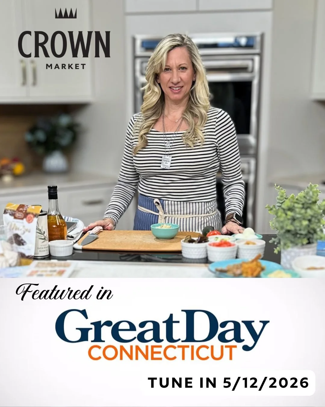 She's back! Our own @sweetlifebydebbieraviv will be featured on @greatdayconnecticut tomorrow, May 12th at 3pm!  Tune in for an exclusive recipe just in time for Shavuot, along with some insider tips and tricks for easy kosher cooking!

We'll see you