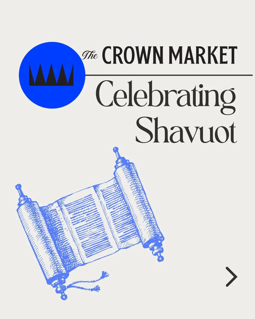 Crown Market Celebrates Shavuot!

Over 3000 years ago, we were given the Torah, providing the foundation for Jewish practice and belief.  Today, we celebrate by lighting candles, reading and learning the Torah late into the night, hearing the Ten Com