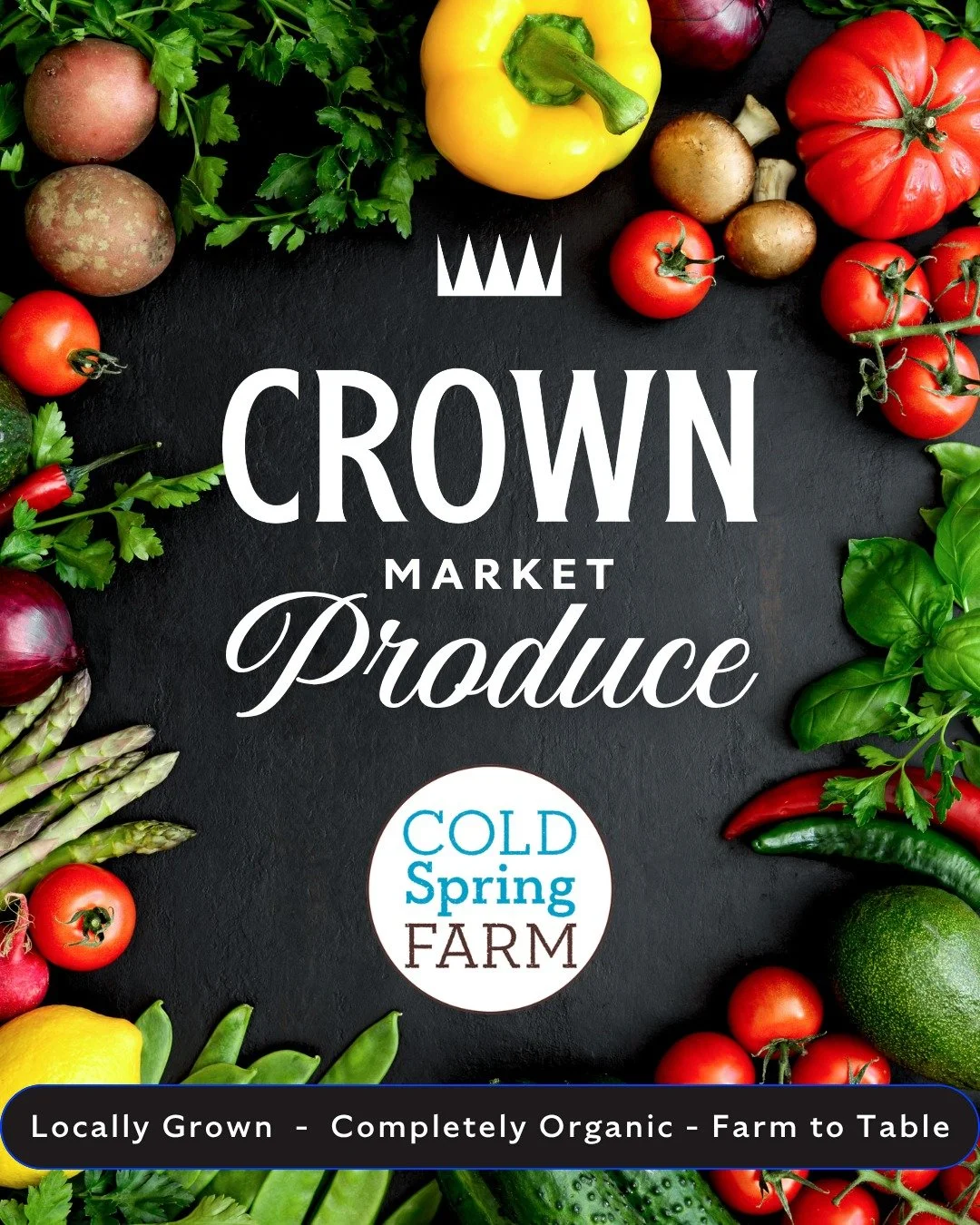 At The Crown Market, community is at the center of everything we do.

That's why we've decided to source our produce locally through @coldspringfarmct  in Colchester, CT.  When you shop at the Crown, you can know with confidence that any fruits and v