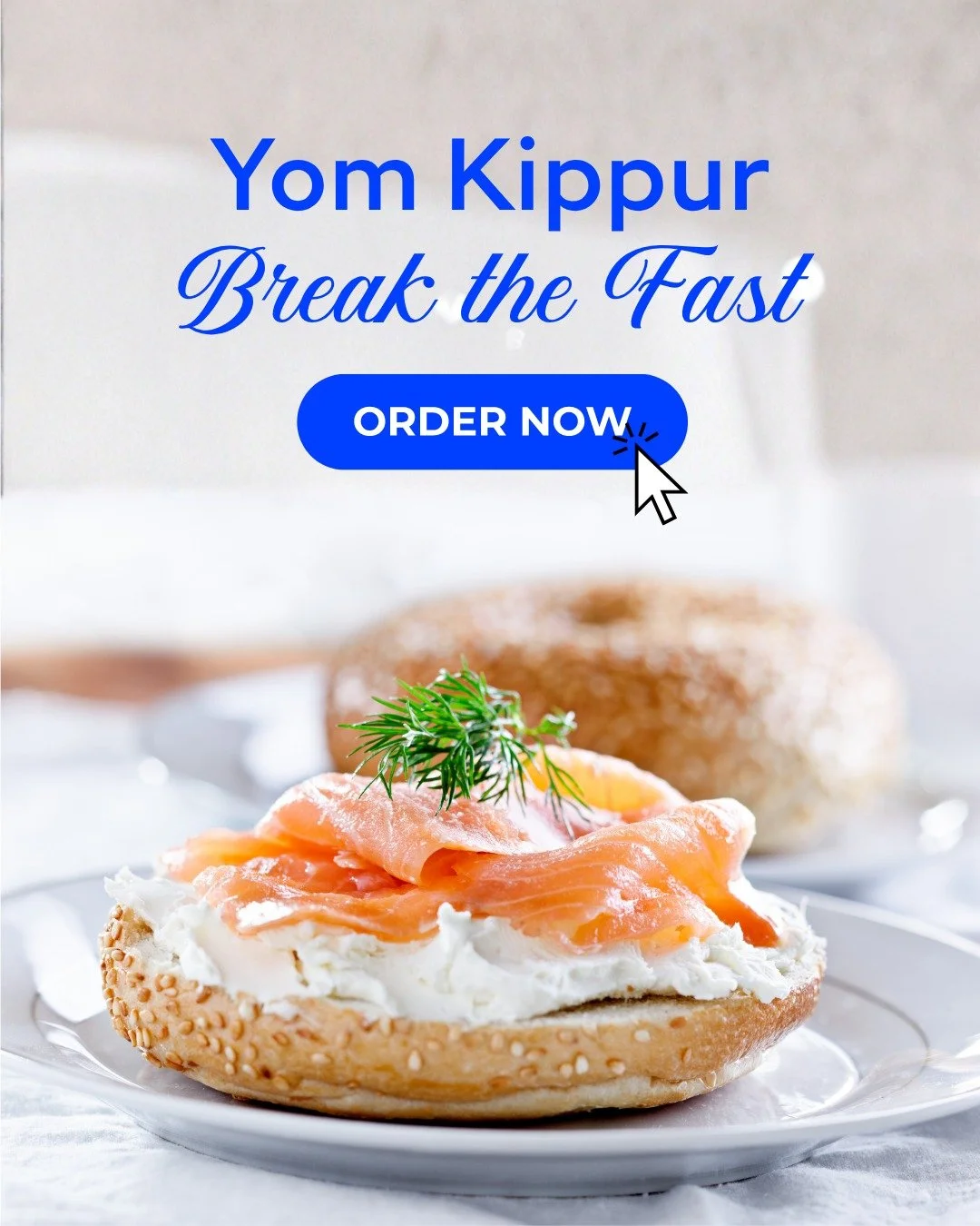 Our Break the Fast Menu is now live online and ready to order!  We have everything you need to curb your appetite after a long fast and day of atonement.  From bagels to kugels, cream cheese and lox, we've made ordering simple and easy on our website