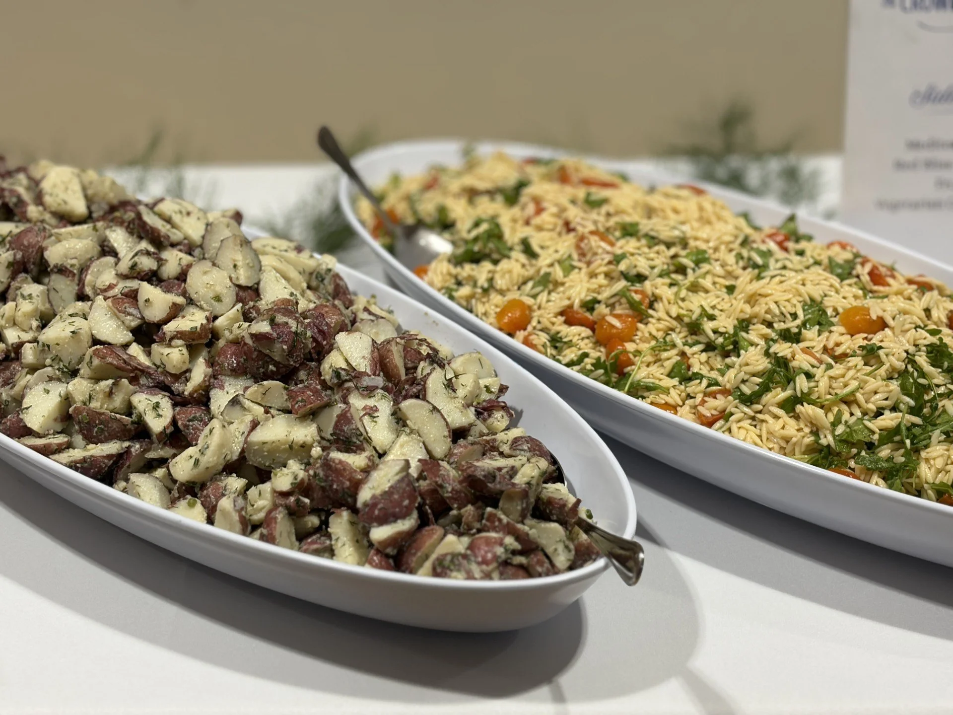 Red Bliss Potato Salad and Mediterranean Orzo Salad
