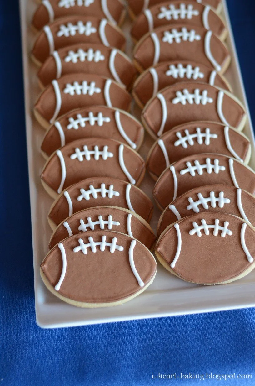 Football Sugar Cookies