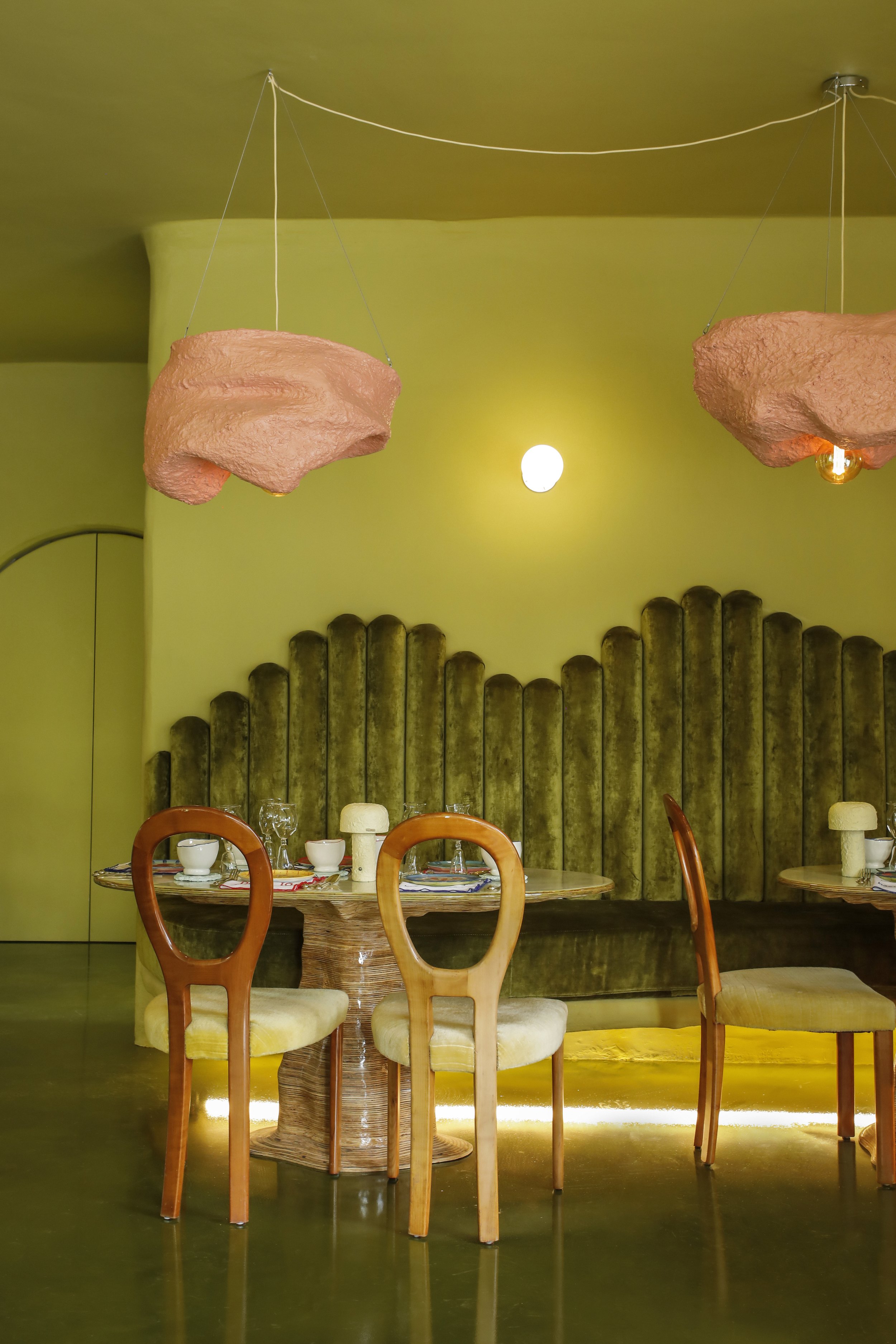 Bespoke Wiggle Sofa, as seen in Elle Spain and Elle Decor ES, commissioned by Dolli Taylor for Trobar, Cala Ratjada, Mallorca 