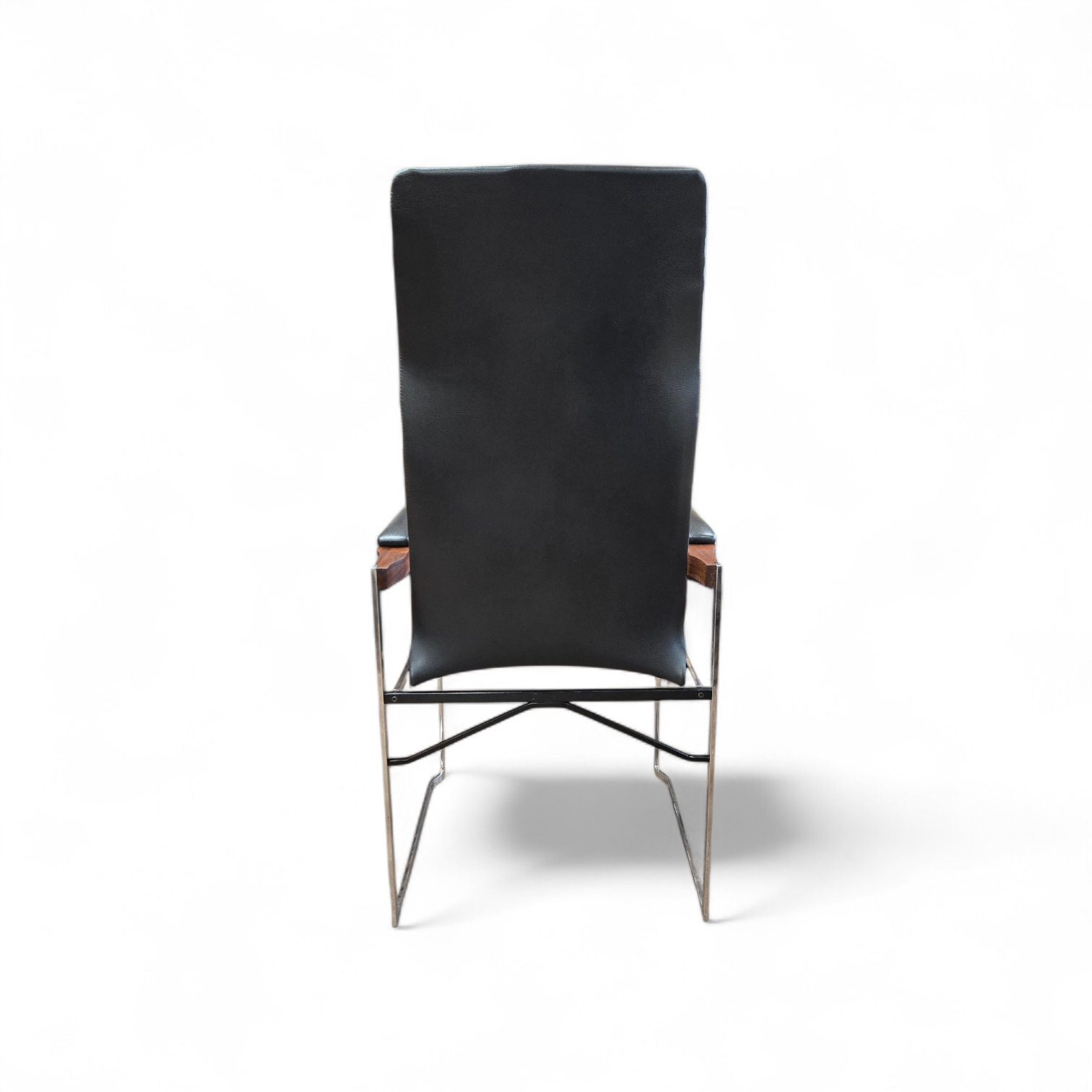 High back Lounge Chairs with Chrome Frame