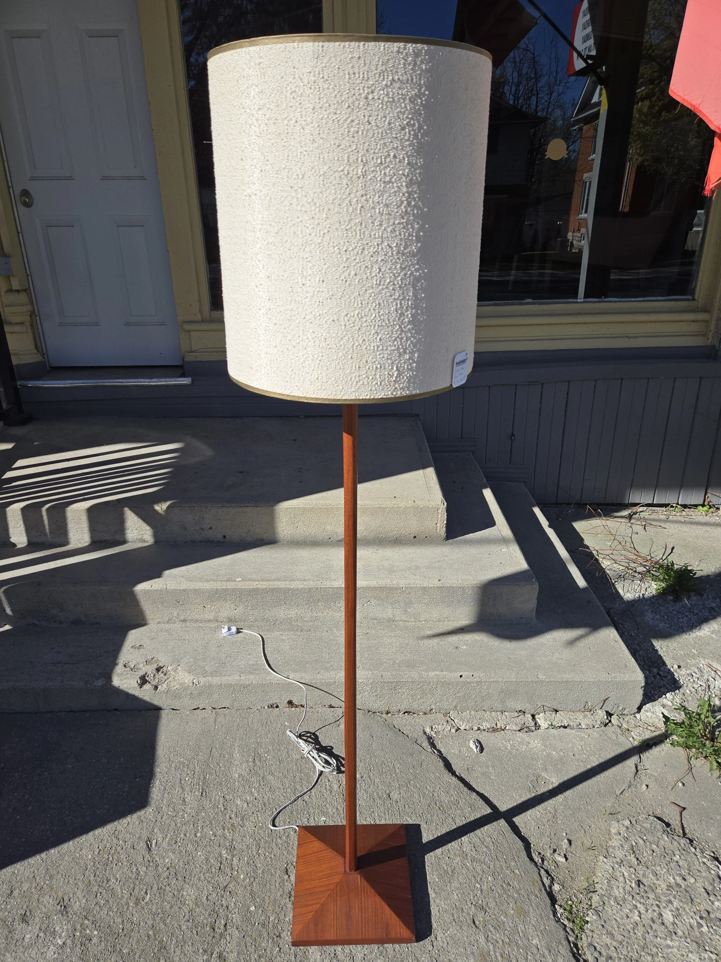 Vintage Danish floor lamp in teak
