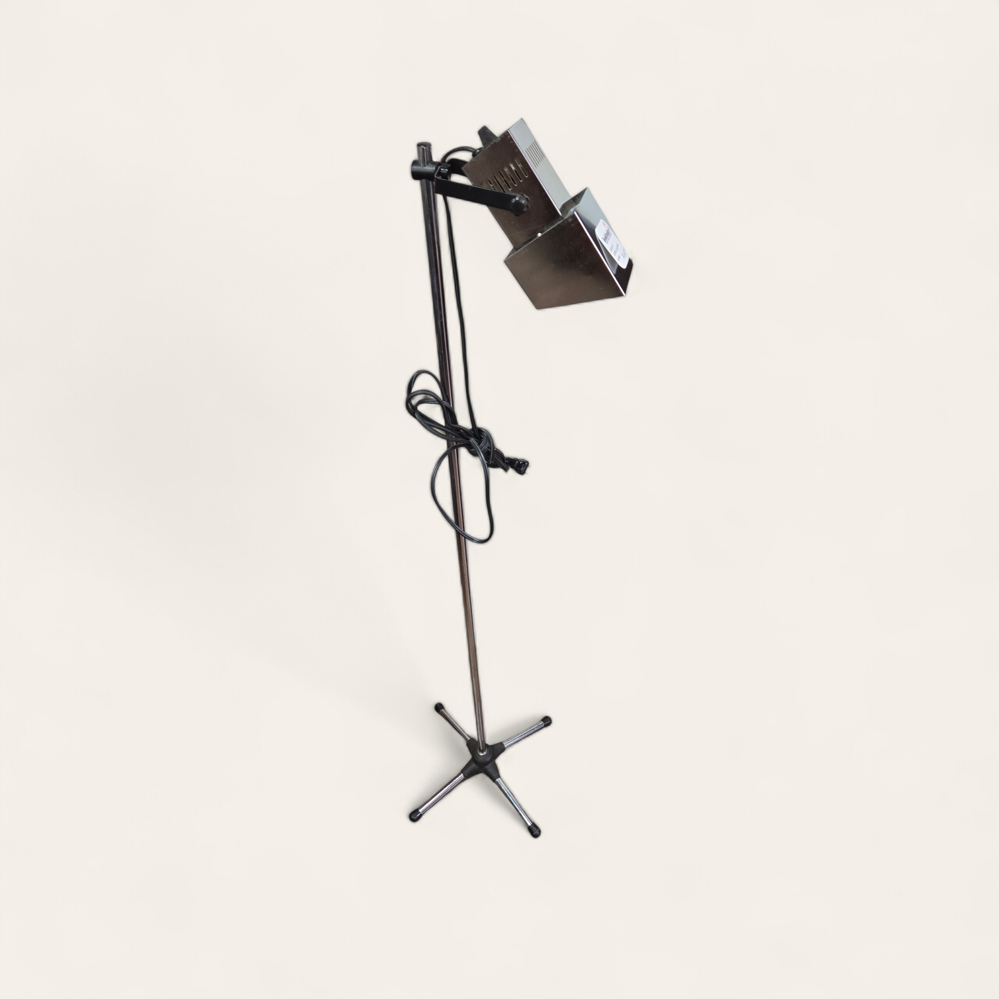 mid century modern chrome floor lamp