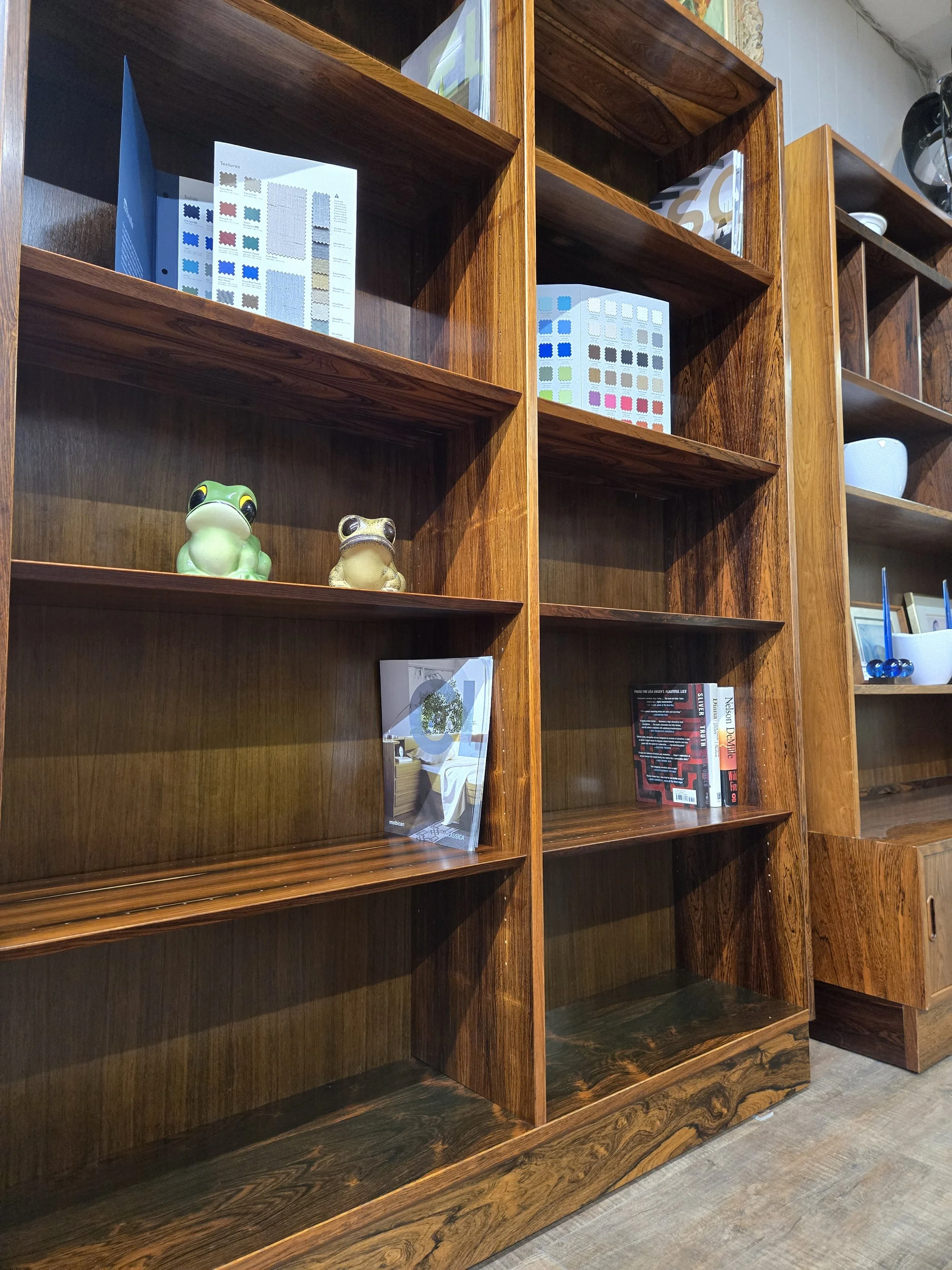 Brazilian rosewood Double bookcase by Carlo Jensen