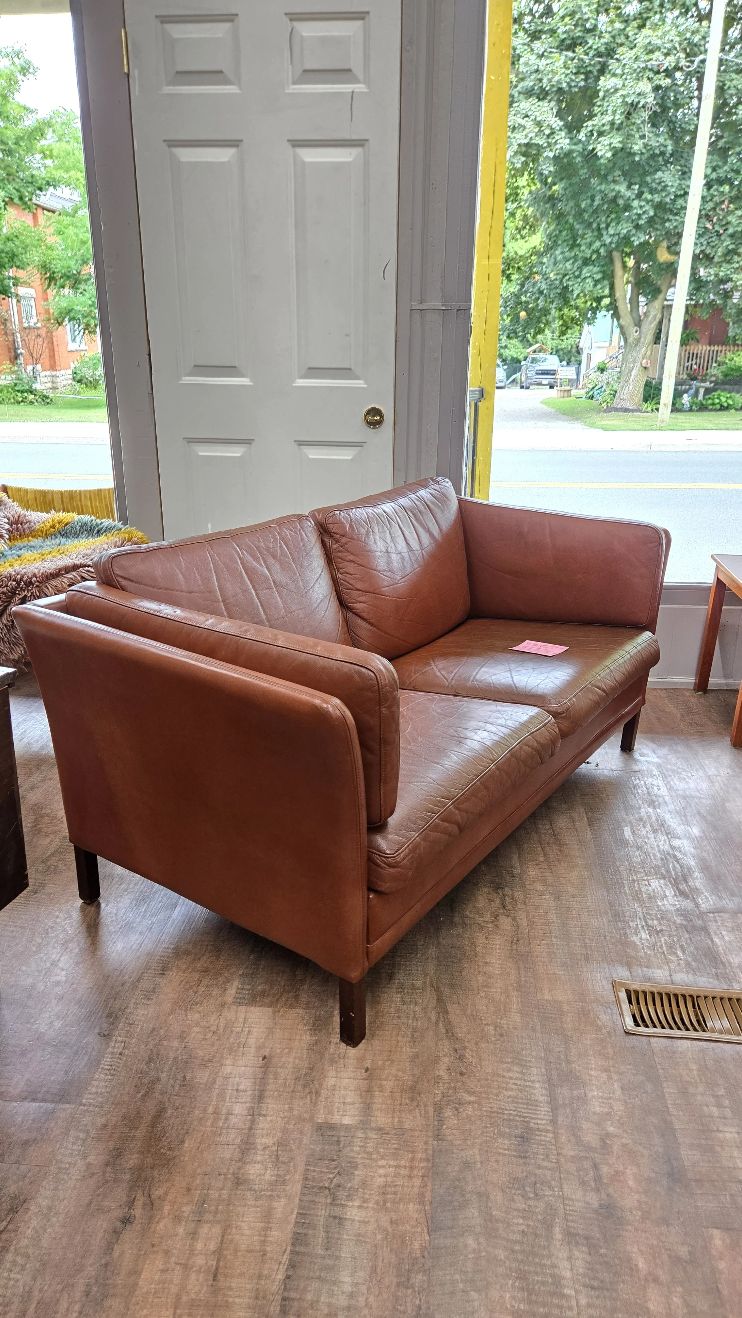 high back wing chair by Stouby