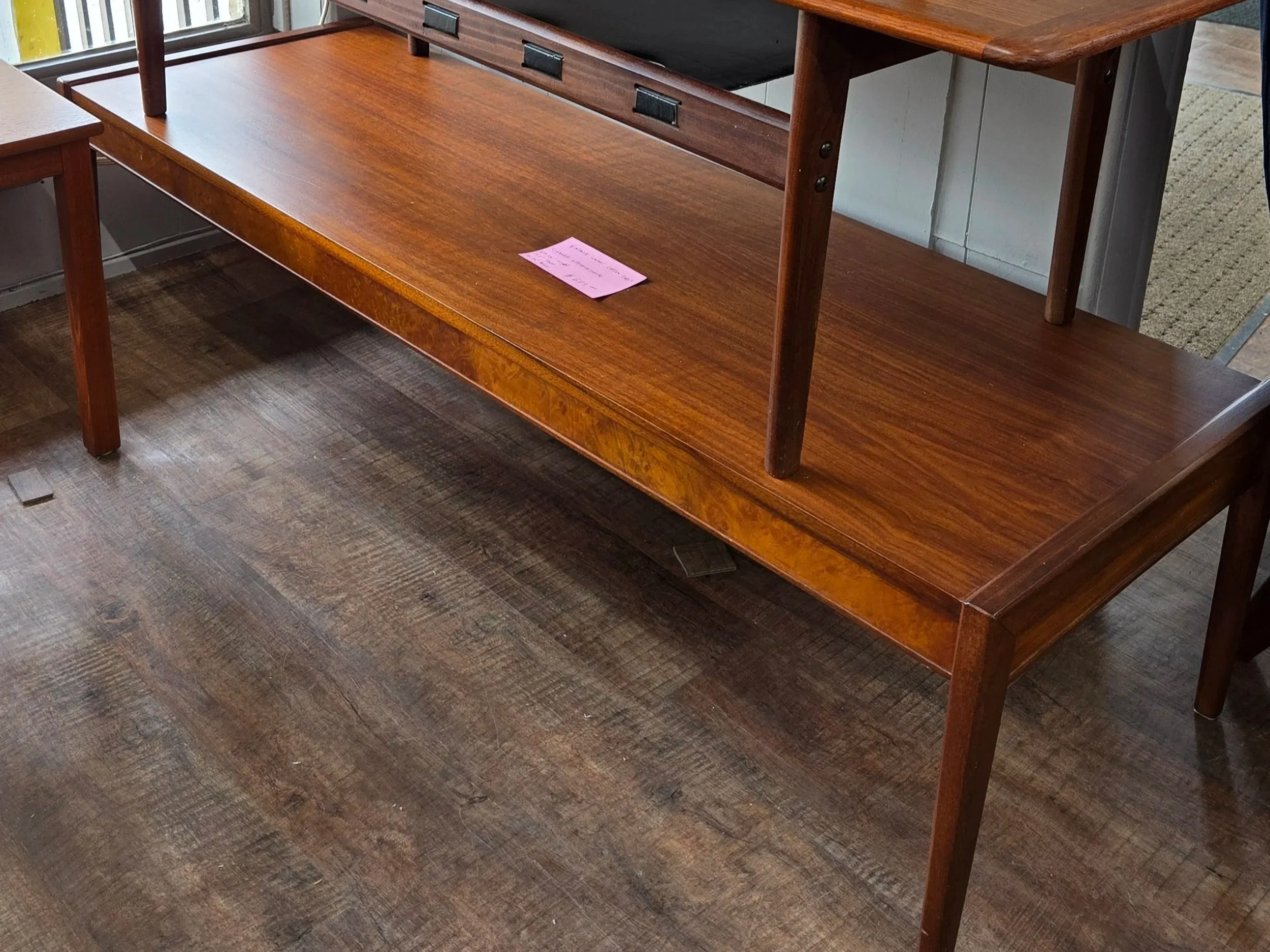 Vintage walnut coffee table