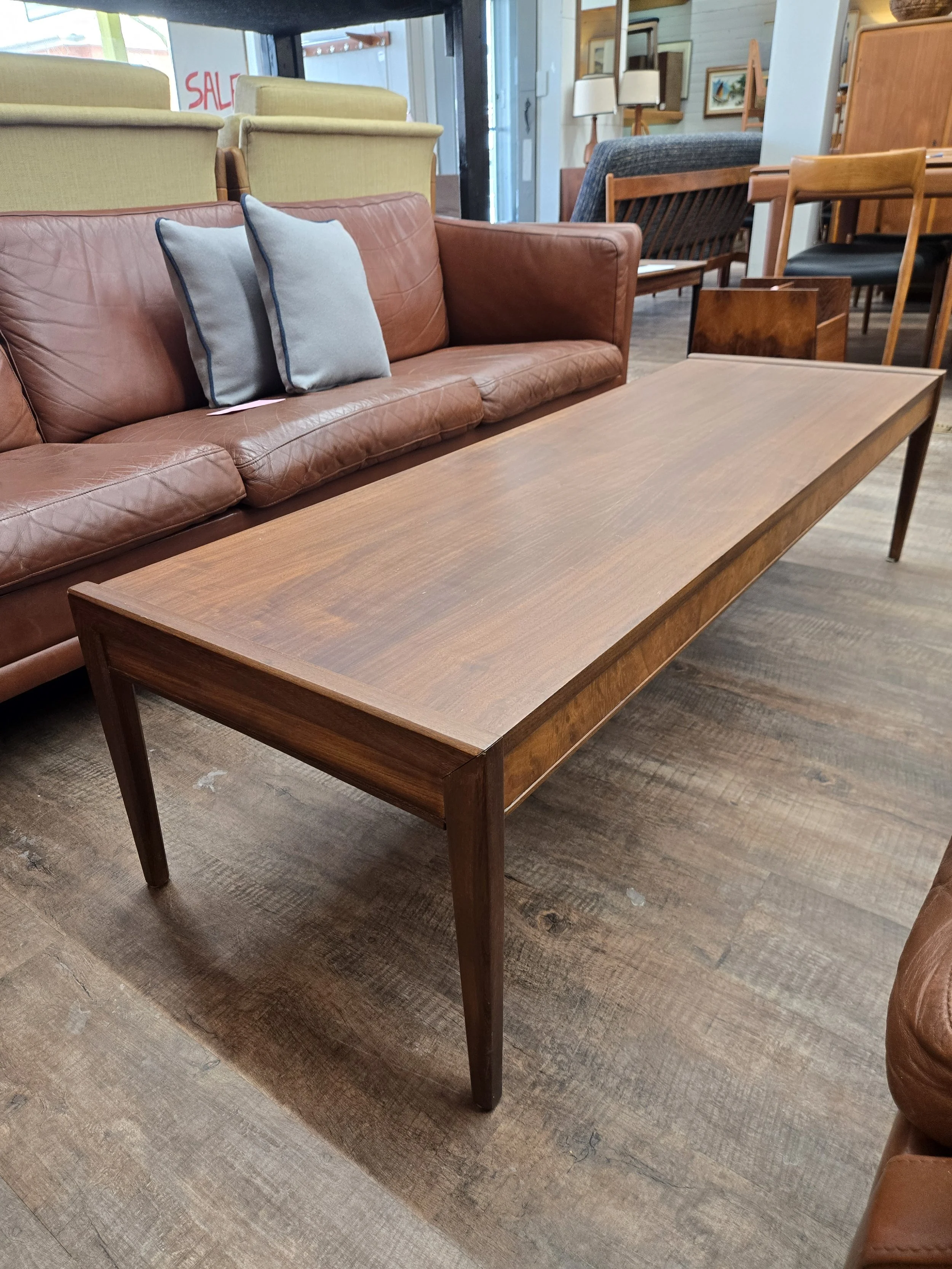 Vintage walnut coffee table