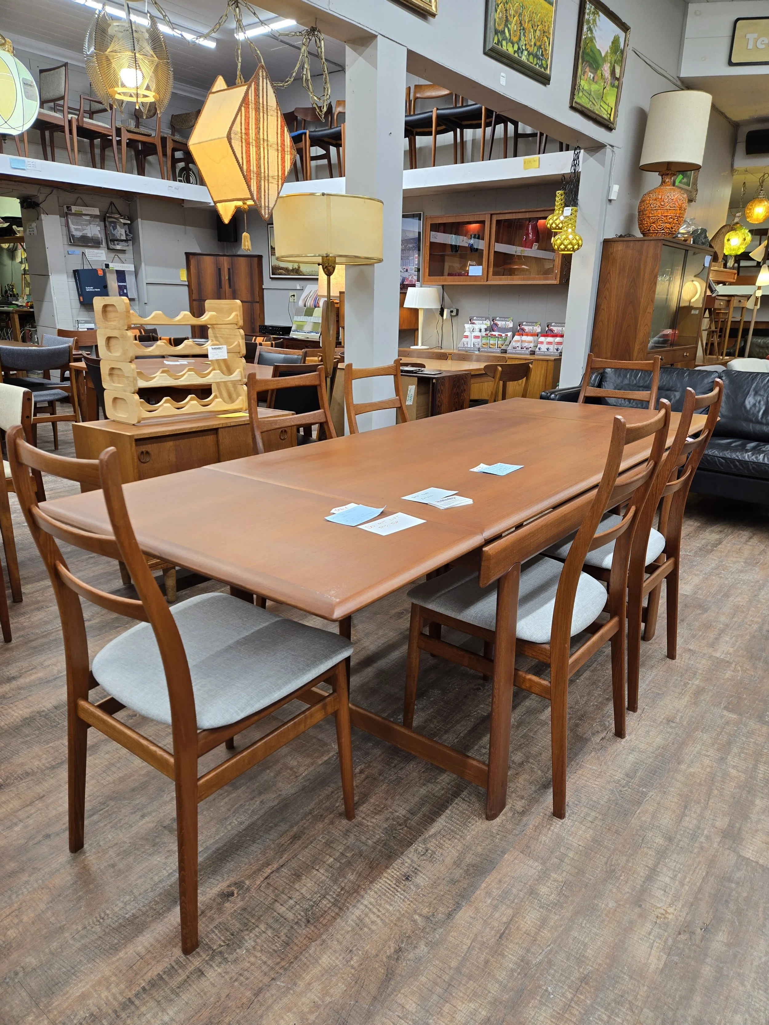 Mid Century Modern Danish Teak Table - Bramins Design with 2 Leaves